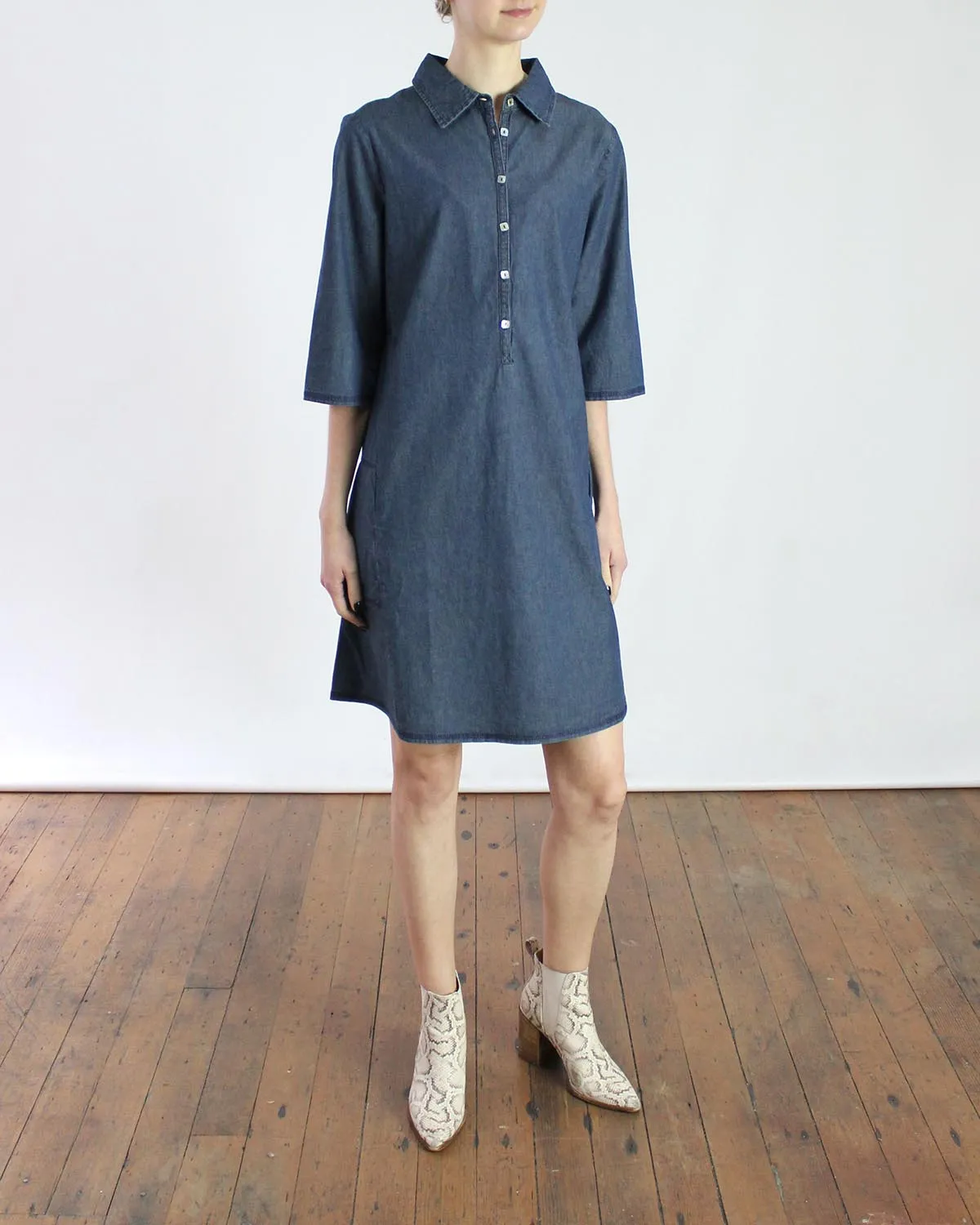 Pocket Lightweight Denim Dress