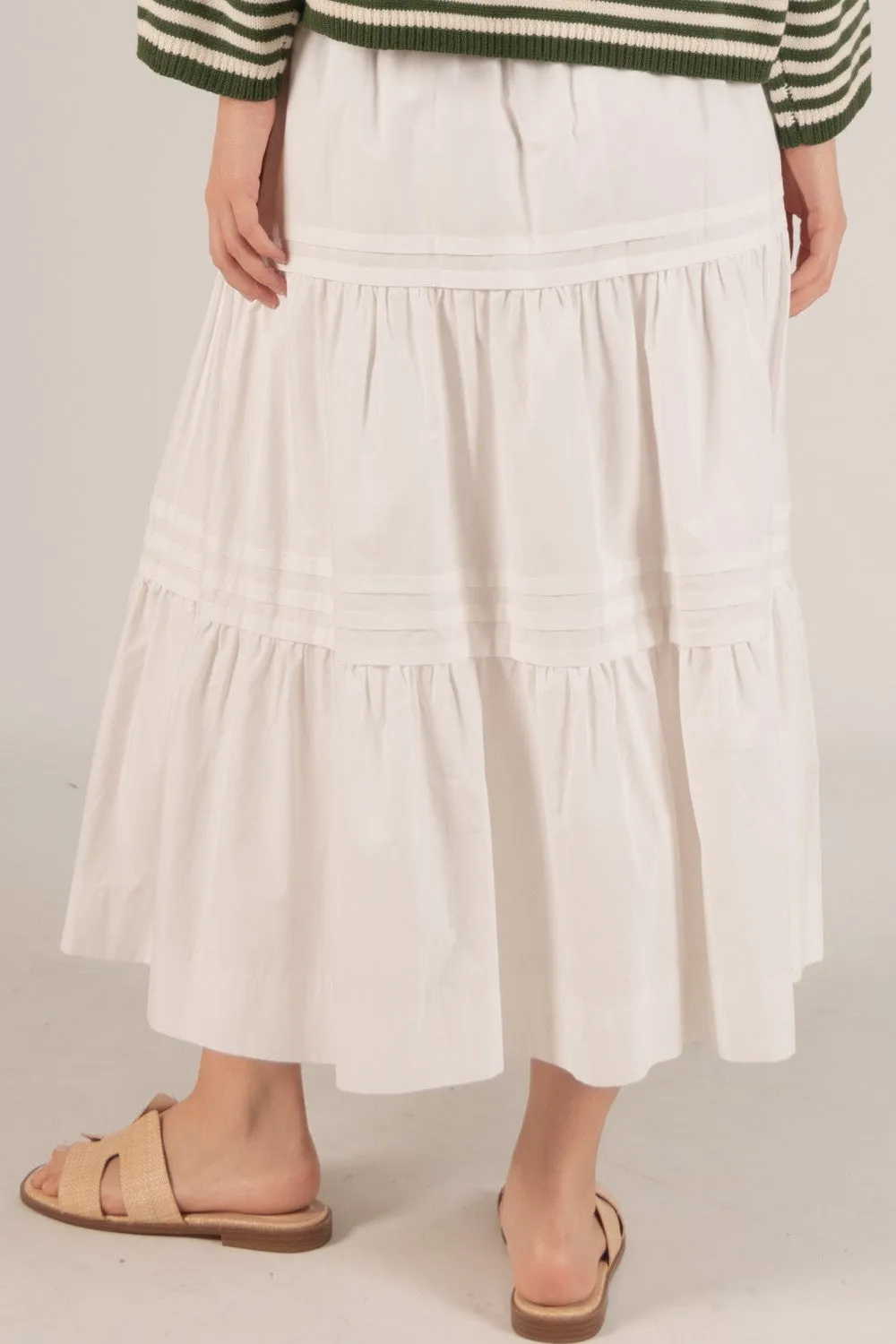 Poplin Midi Skirt