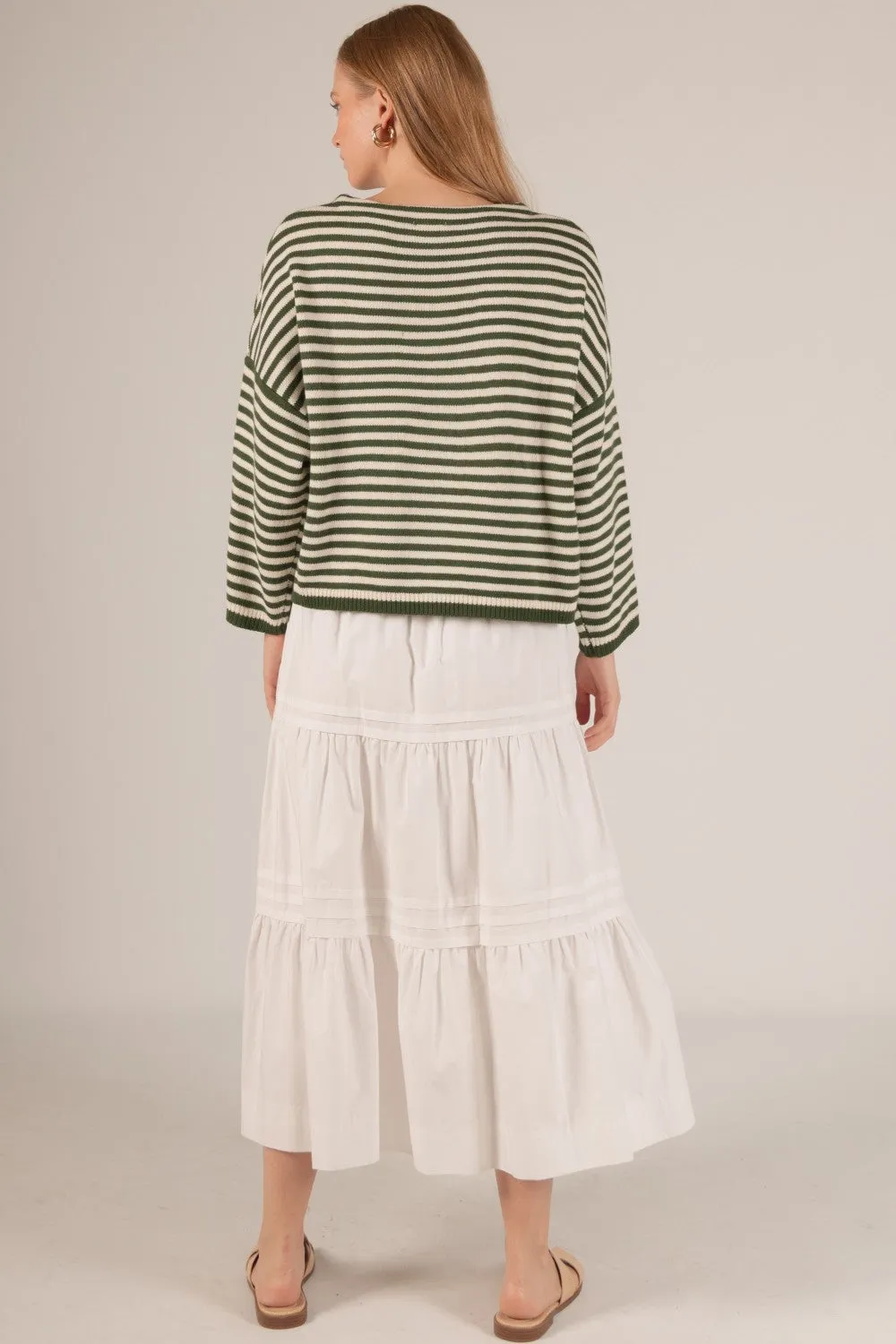 Poplin Midi Skirt