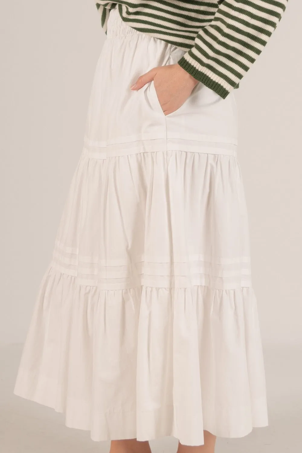 Poplin Midi Skirt