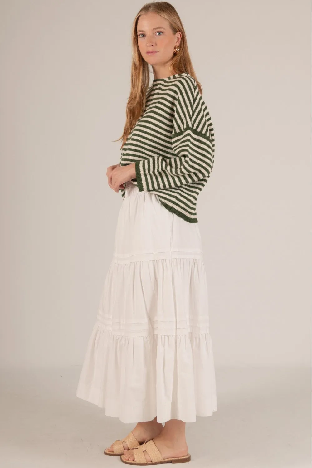 Poplin Midi Skirt