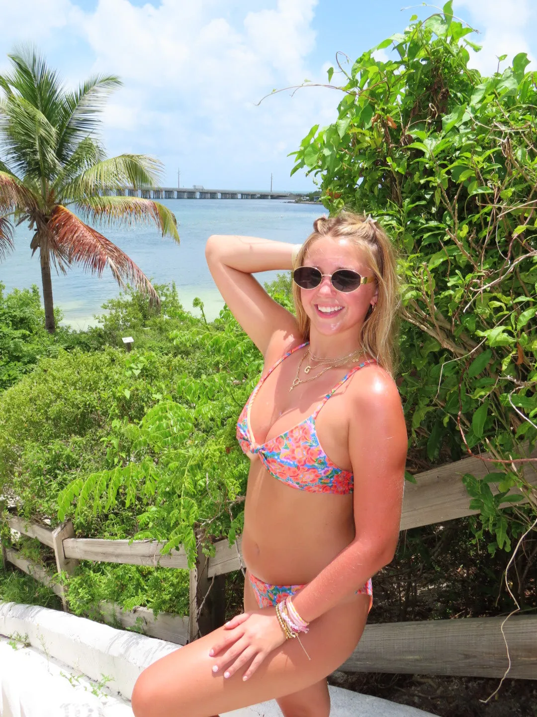 PREORDER Orange Oasis Reversible Bikini Set