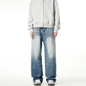"Perfect Match" Baggy Retro Blue Jeans