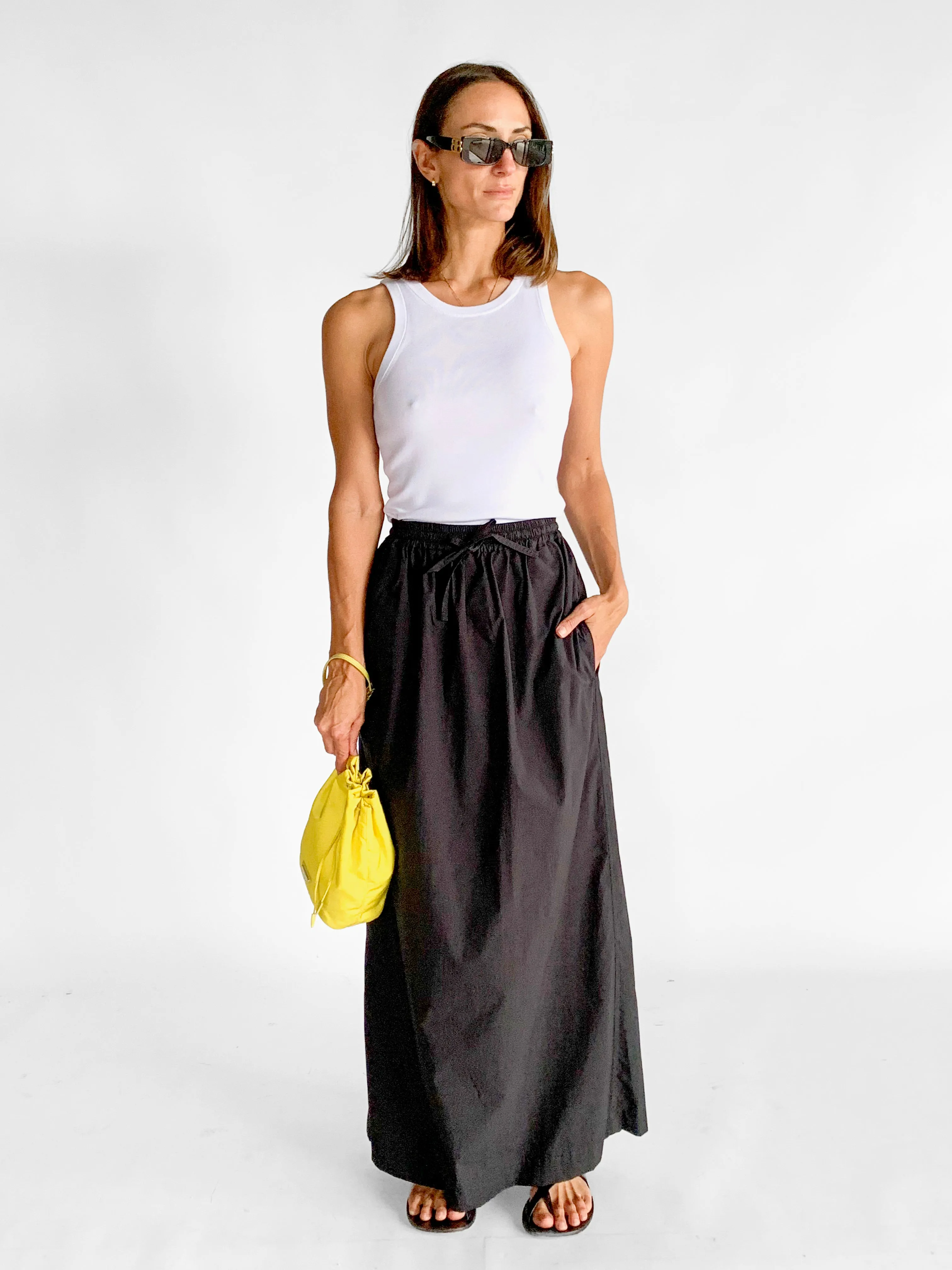 Relaxed Drawcord Skirt