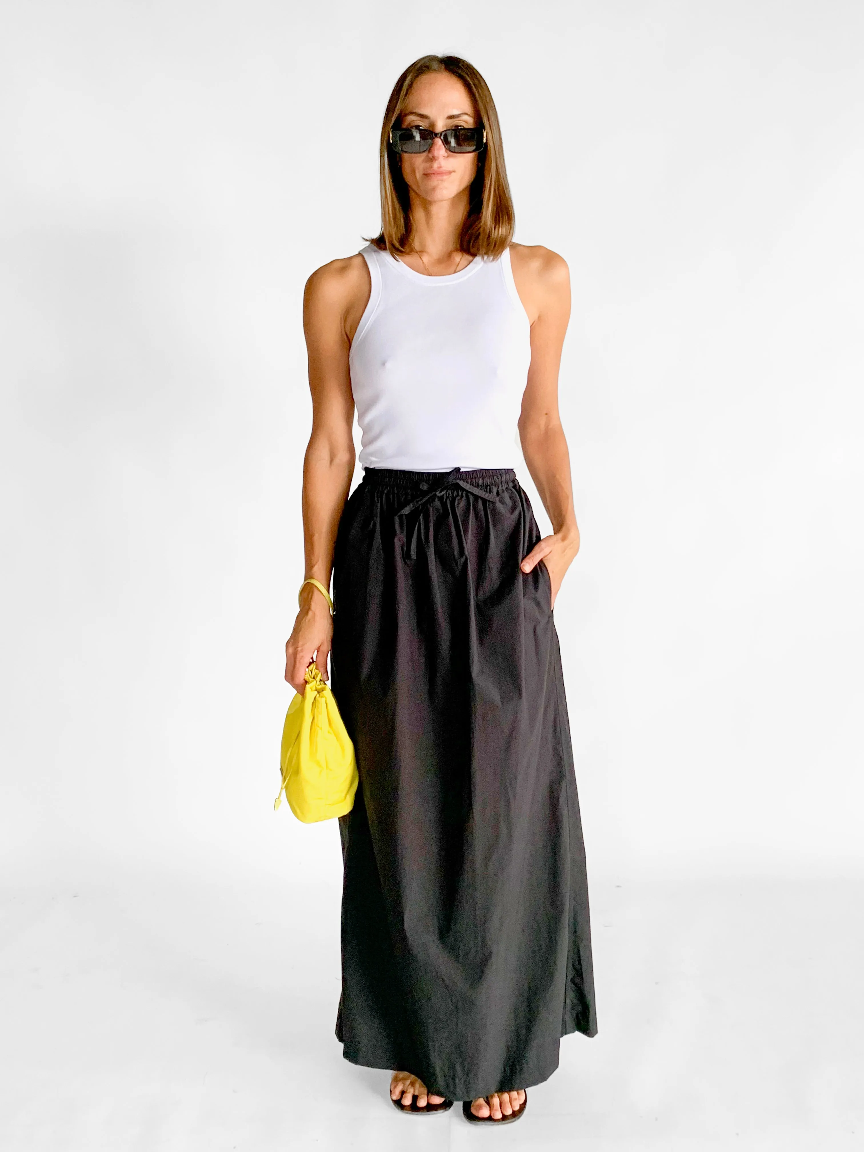 Relaxed Drawcord Skirt