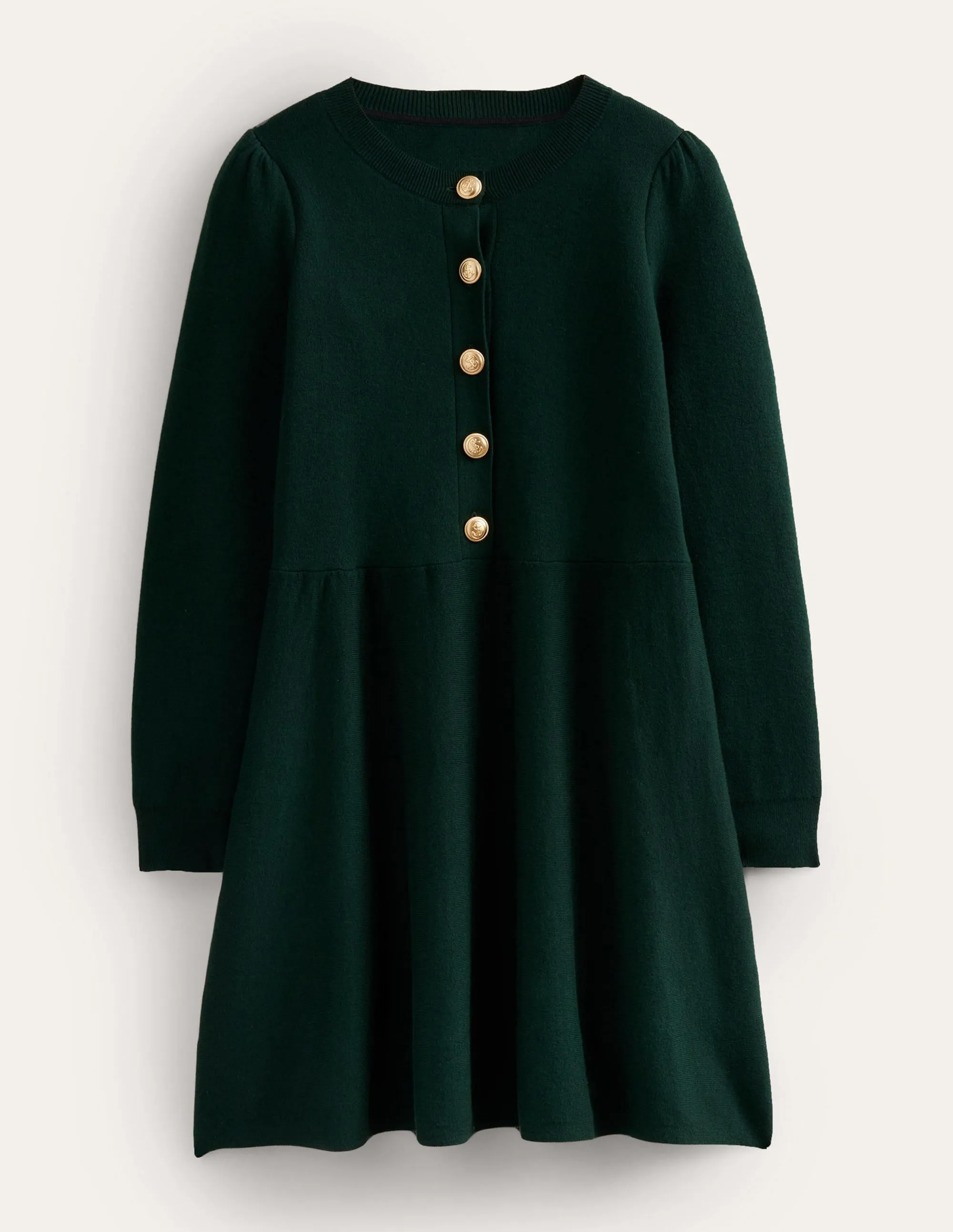Relaxed Knitted Mini Dress-Cavolo Nero