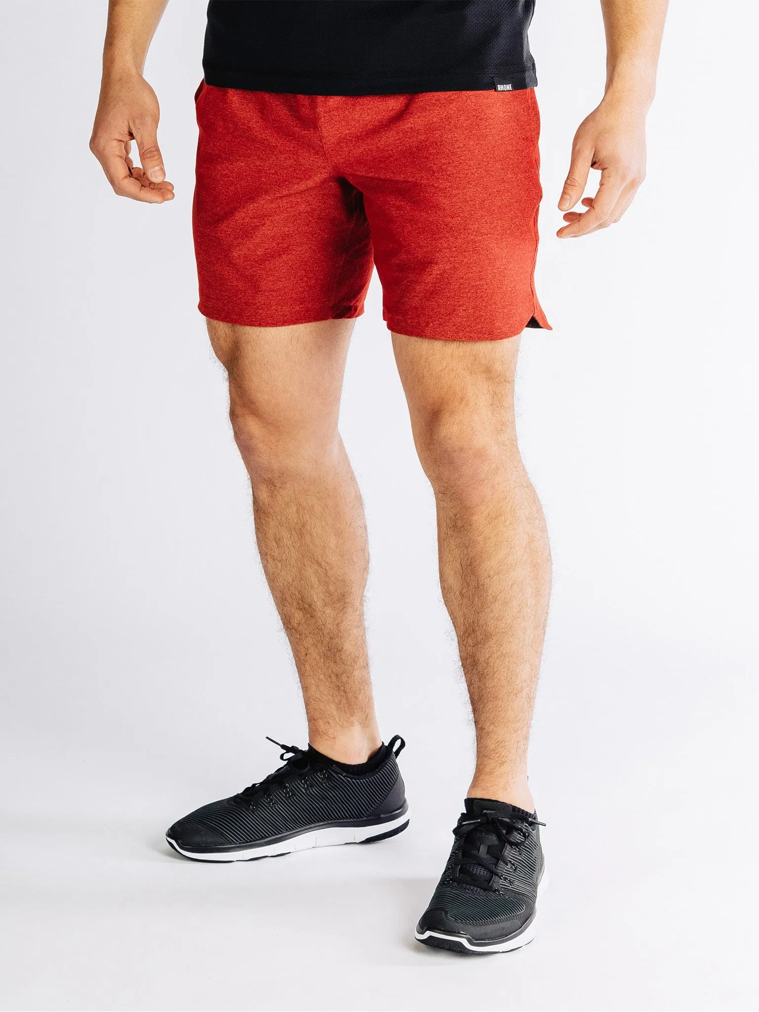 RHONE APPAREL Guru Yoga and Training Shorts Red
