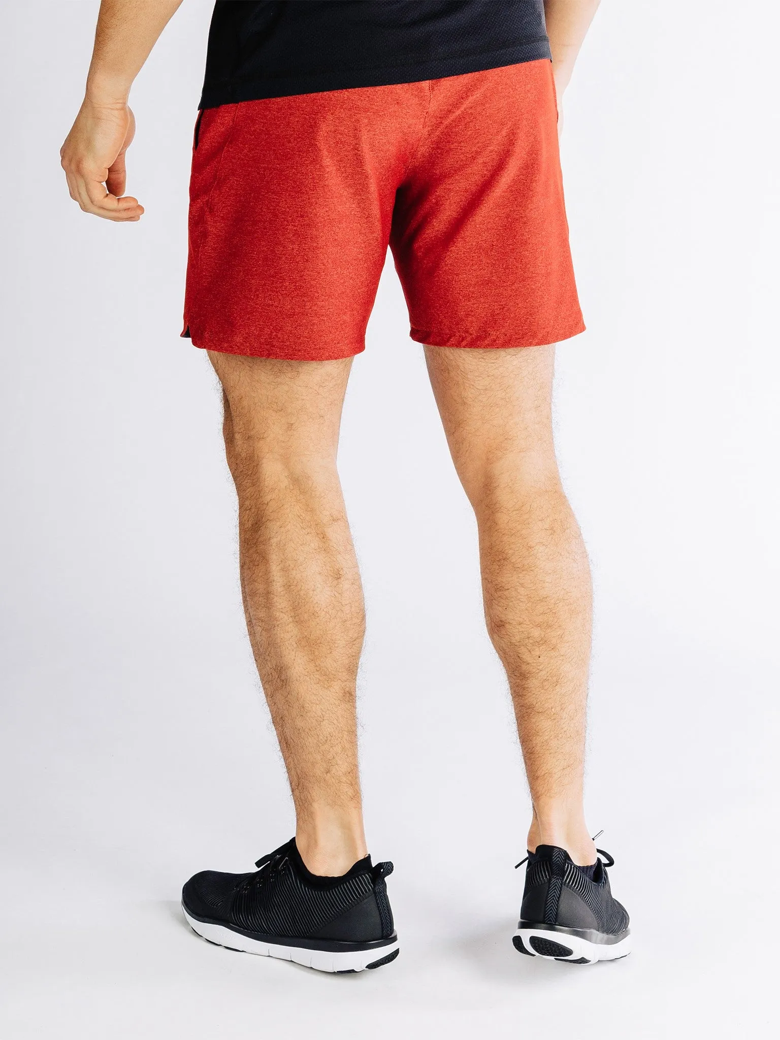 RHONE APPAREL Guru Yoga and Training Shorts Red