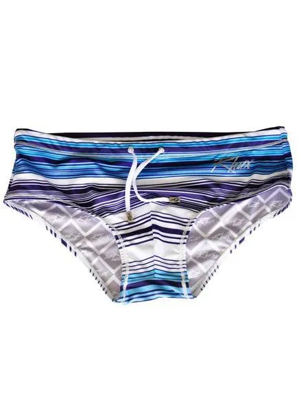 RHUX Sunga Swim Brief Blue Stripes