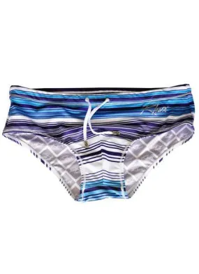RHUX Sunga Swim Brief Blue Stripes