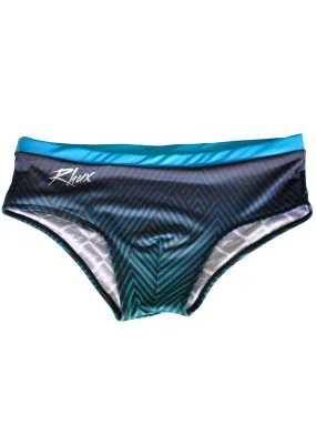 RHUX Sunga Swim Brief Geometric Design Navy