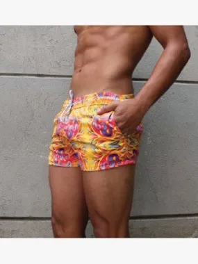 RHUX Swim Shorts Trunks Yellow and Red