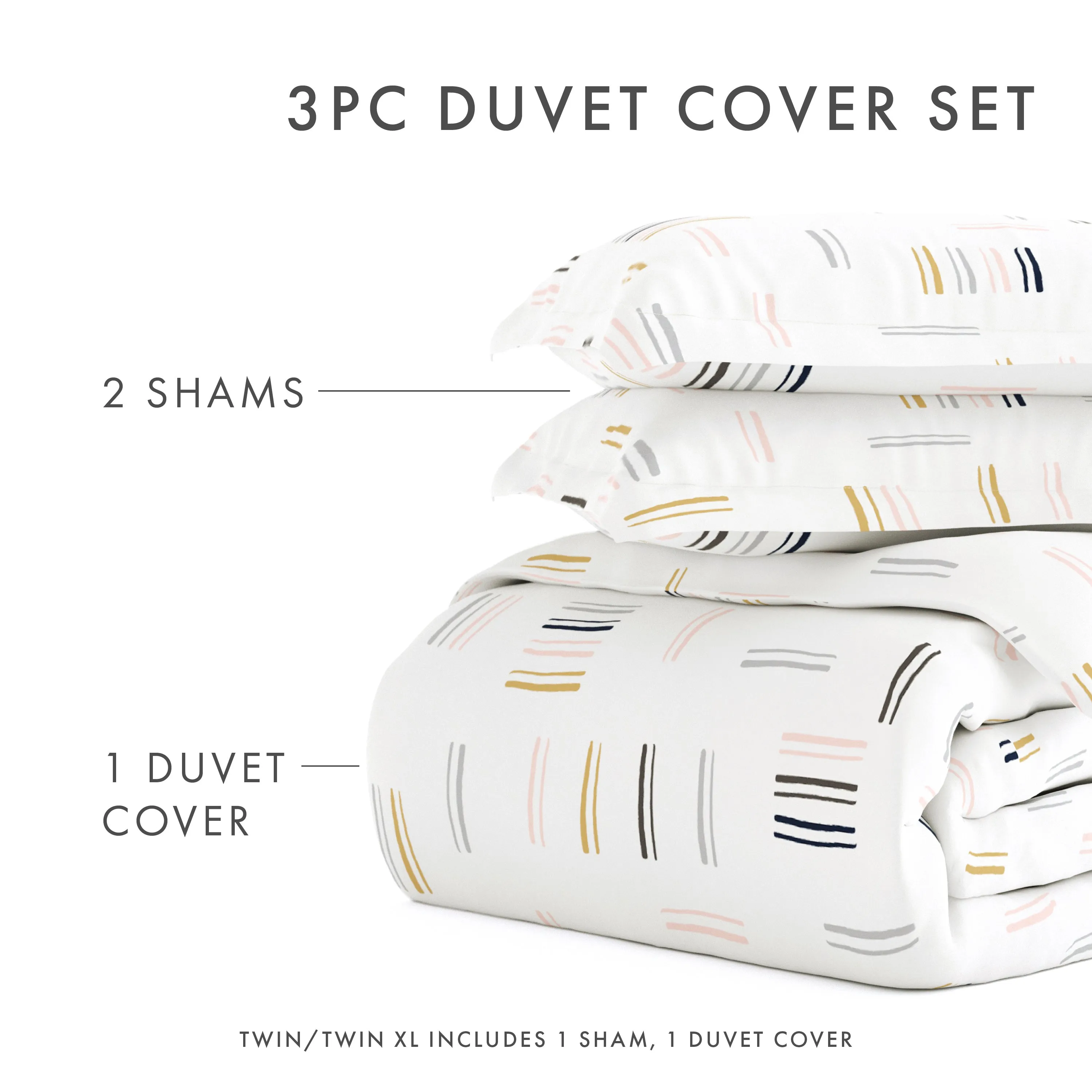 Sale - Pattern 3-Piece Duvet Cover Set