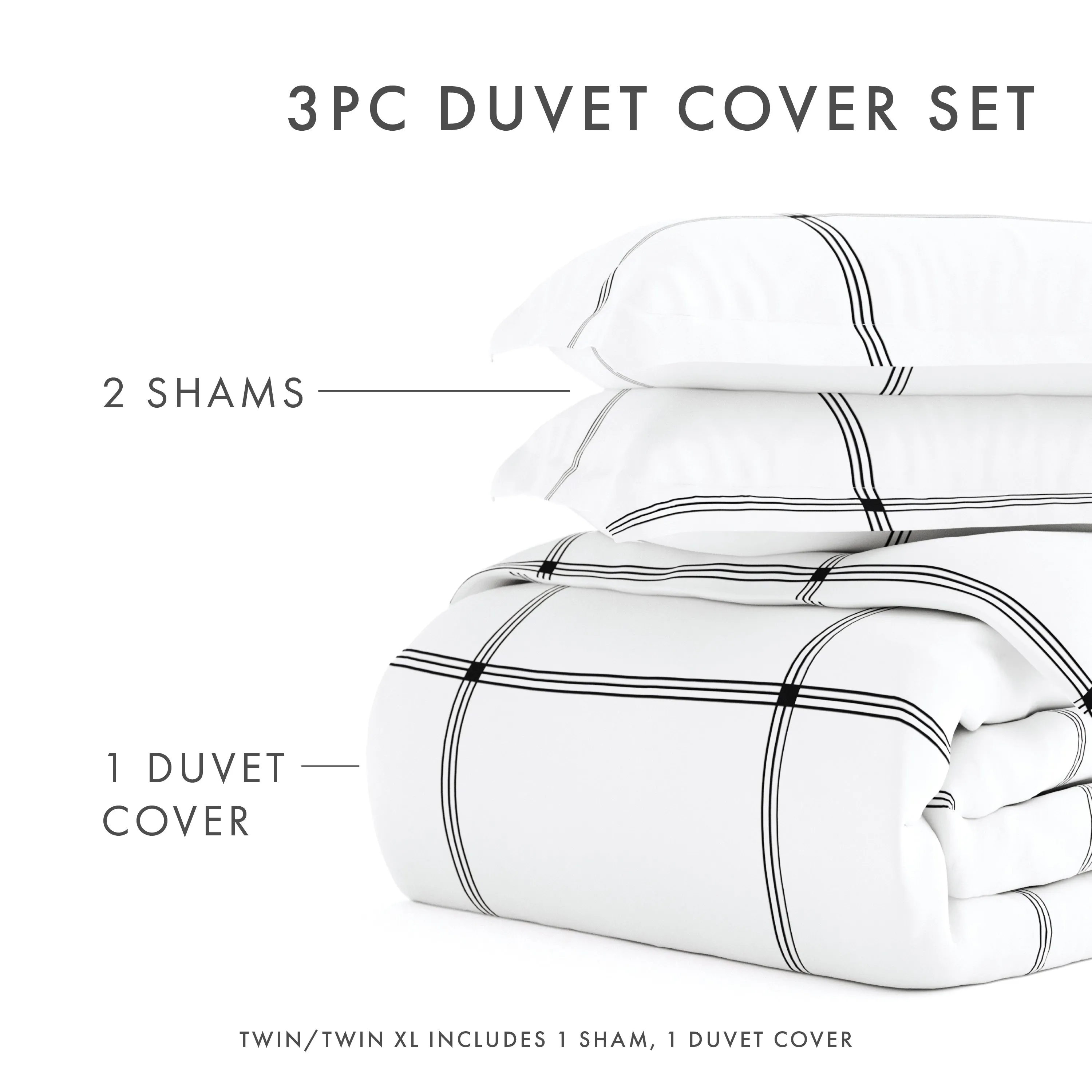 Sale - Pattern 3-Piece Duvet Cover Set
