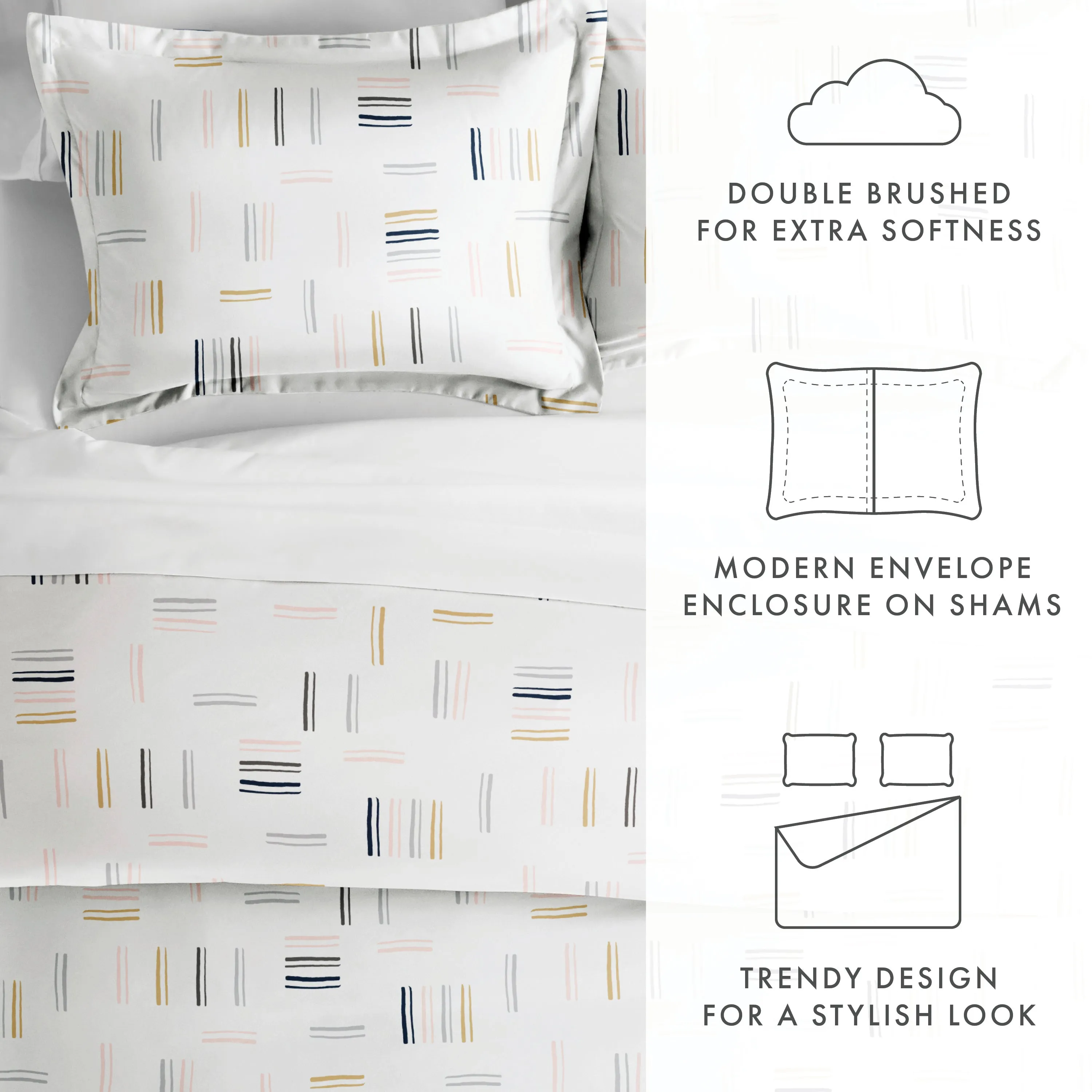 Sale - Pattern 3-Piece Duvet Cover Set