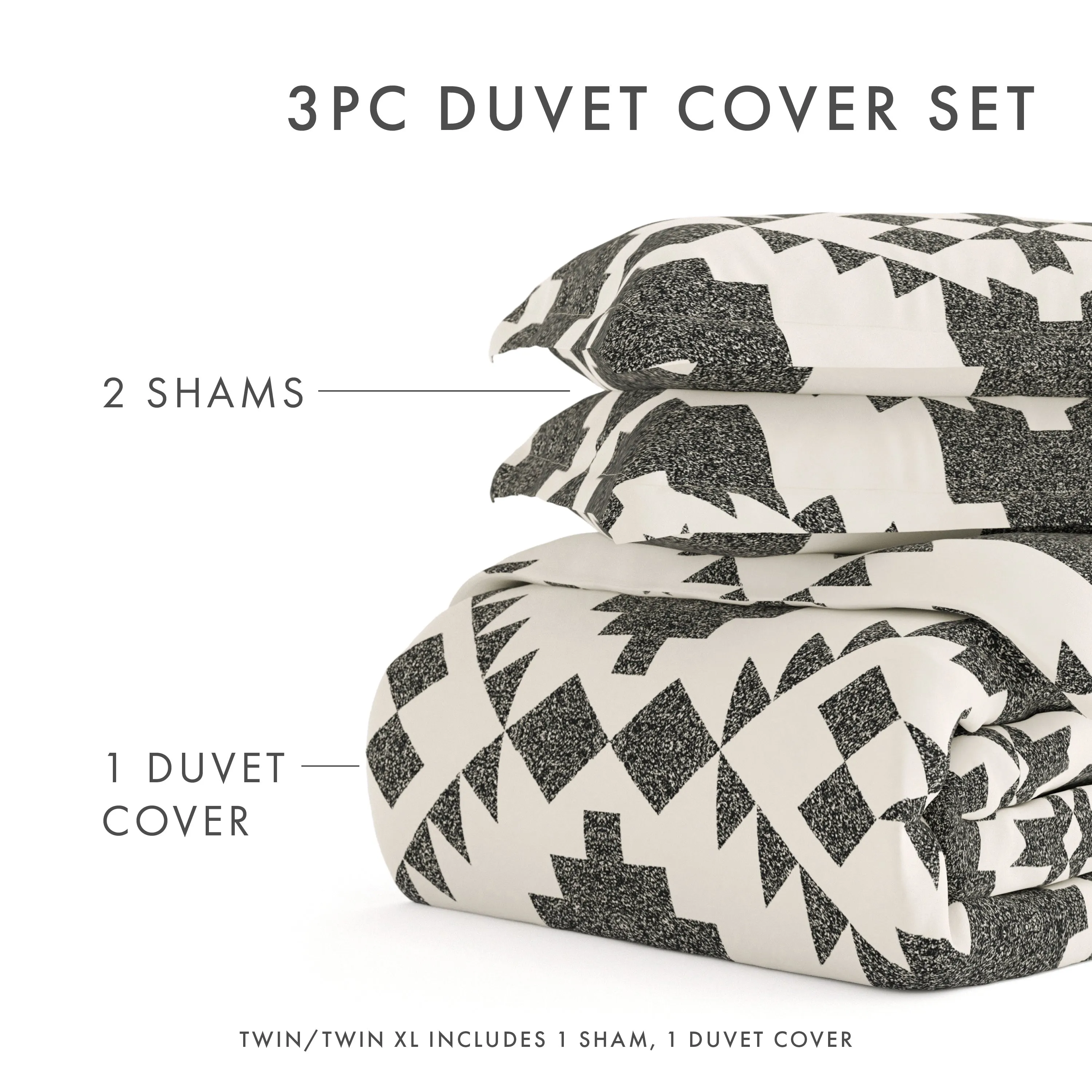 Sale - Pattern 3-Piece Duvet Cover Set