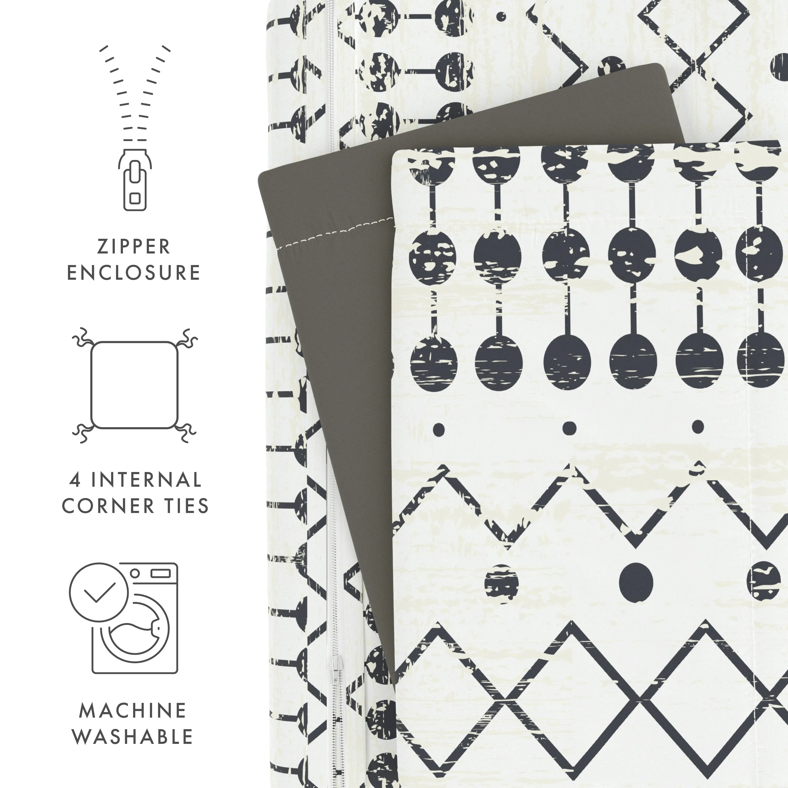 Sale - Pattern 3-Piece Duvet Cover Set