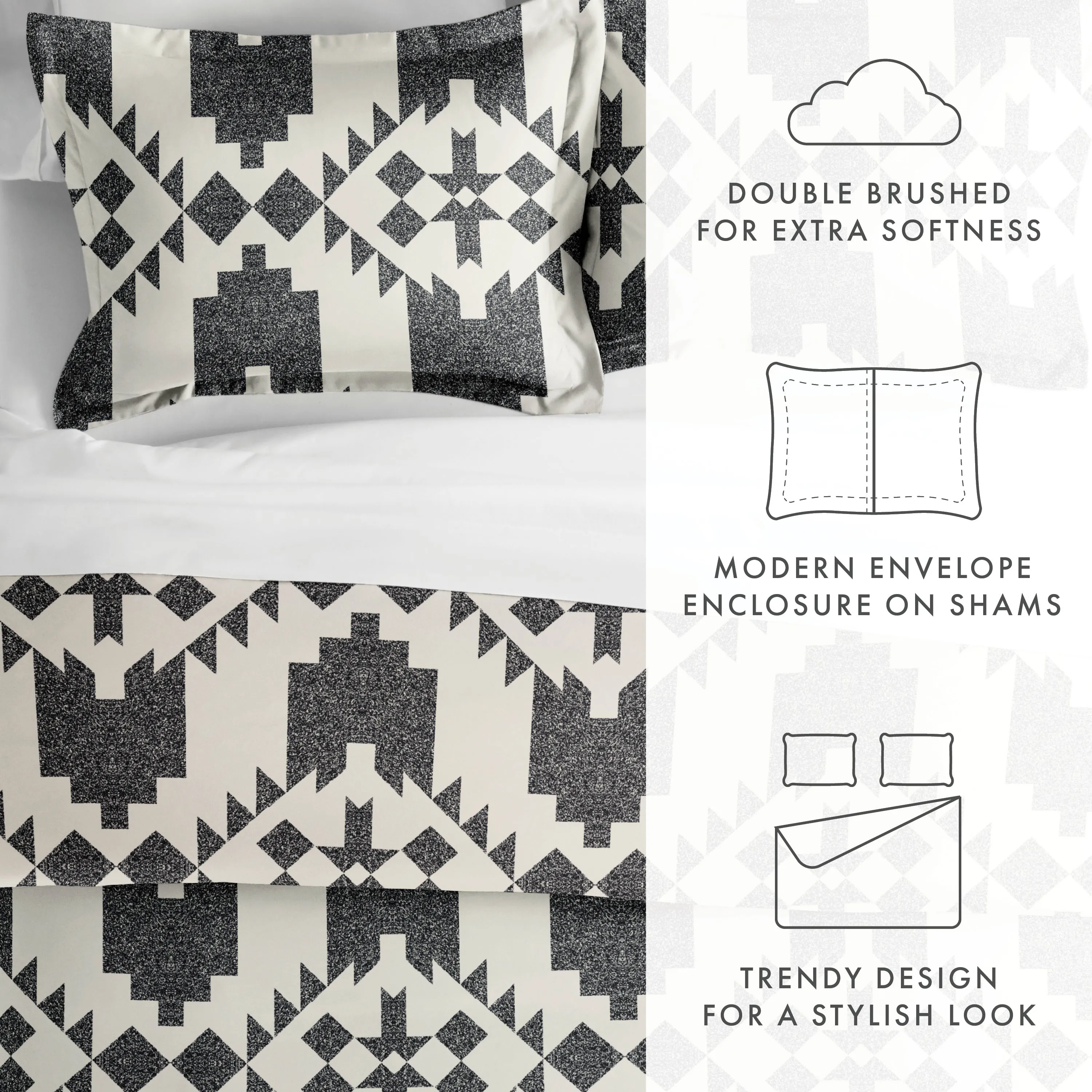 Sale - Pattern 3-Piece Duvet Cover Set