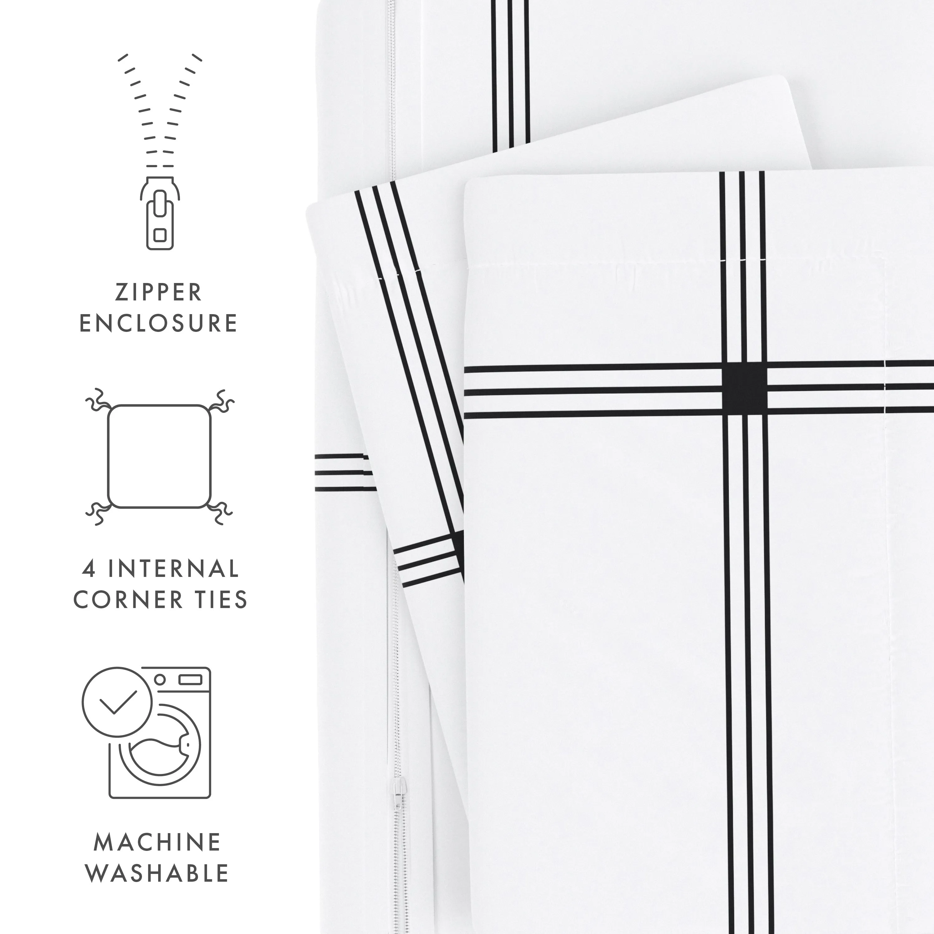 Sale - Pattern 3-Piece Duvet Cover Set