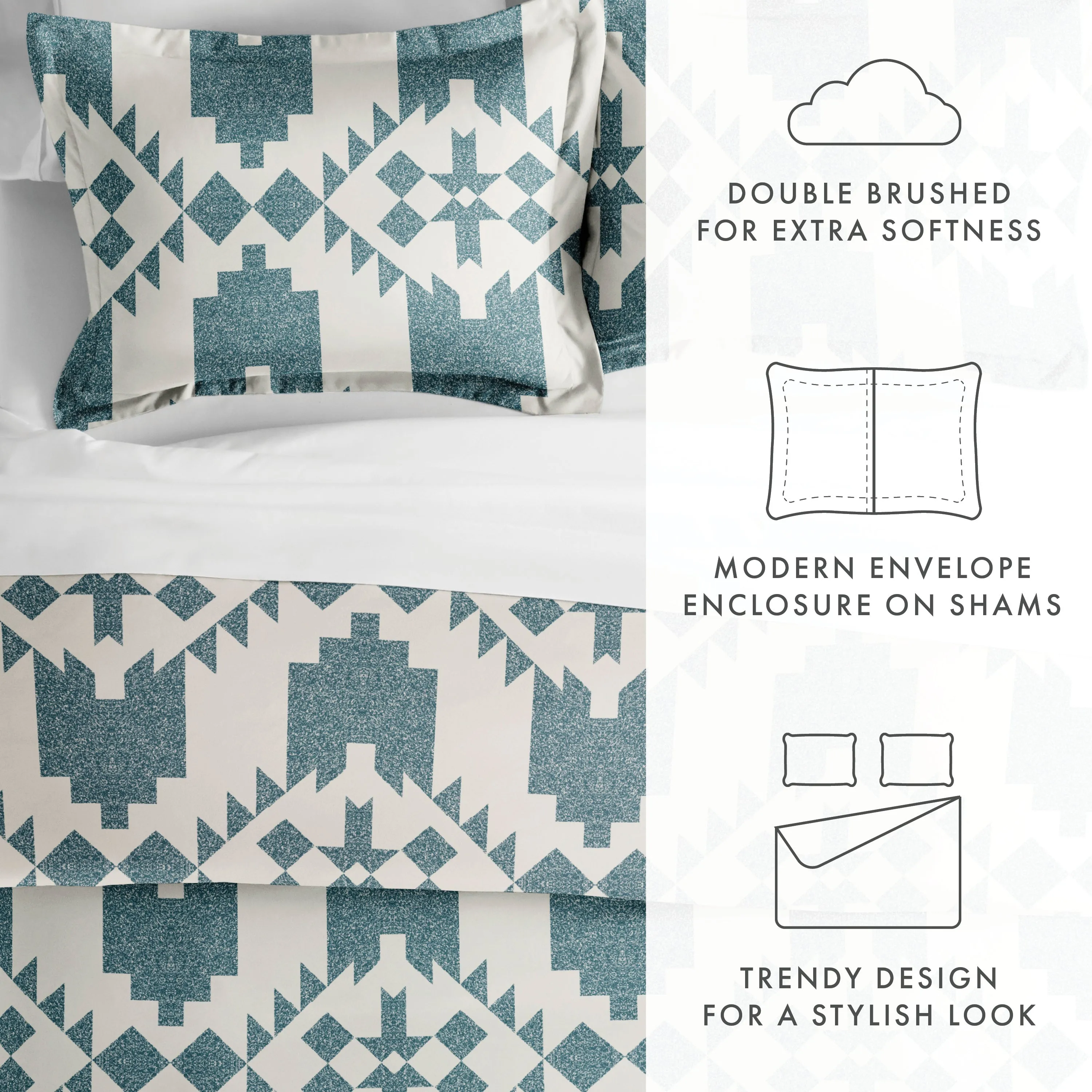 Sale - Pattern 3-Piece Duvet Cover Set