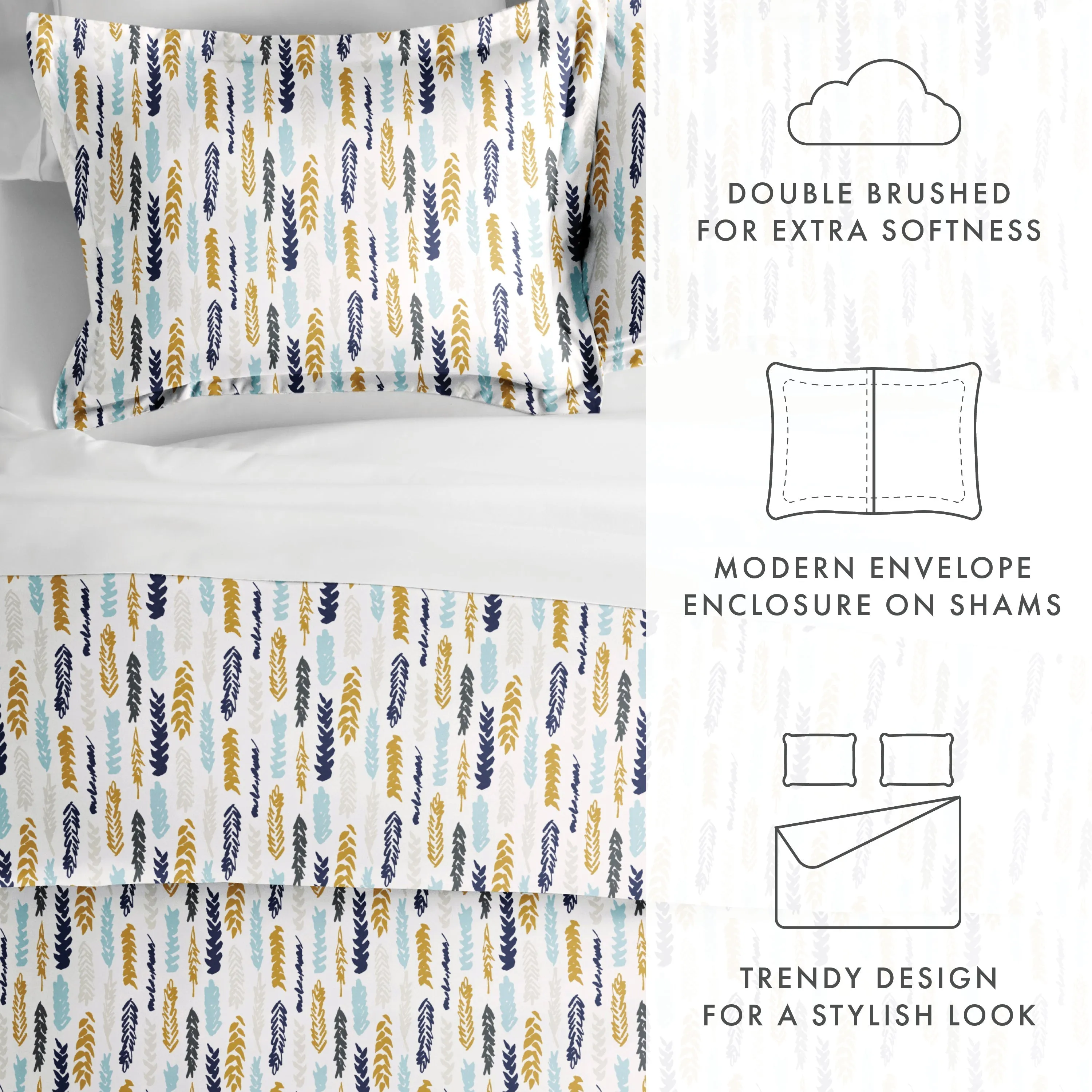 Sale - Pattern 3-Piece Duvet Cover Set