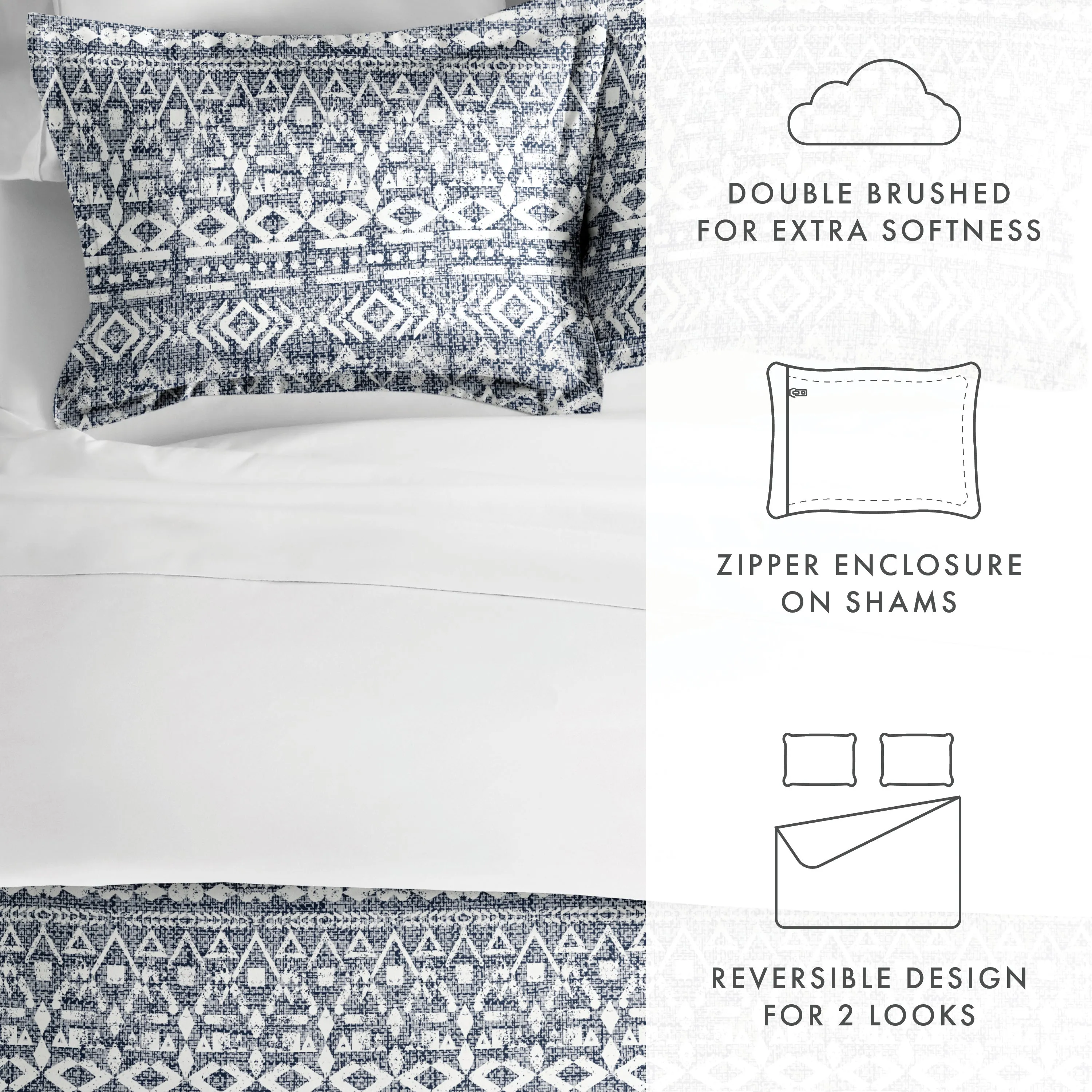 Sale - Pattern 3-Piece Duvet Cover Set