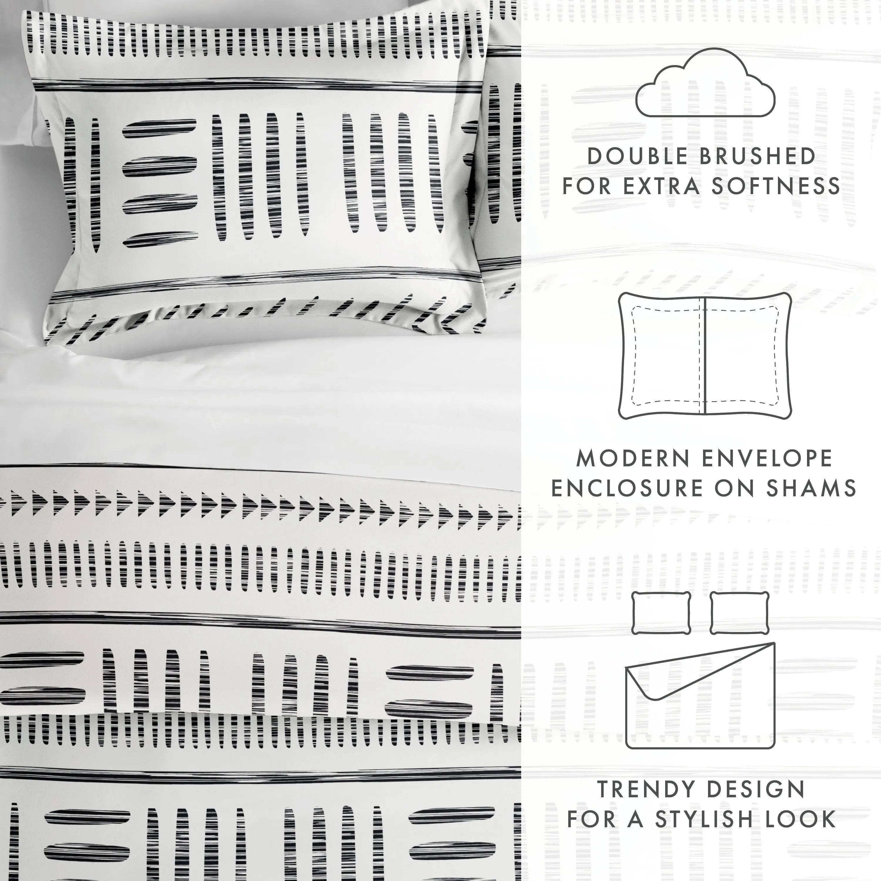 Sale - Pattern 3-Piece Duvet Cover Set