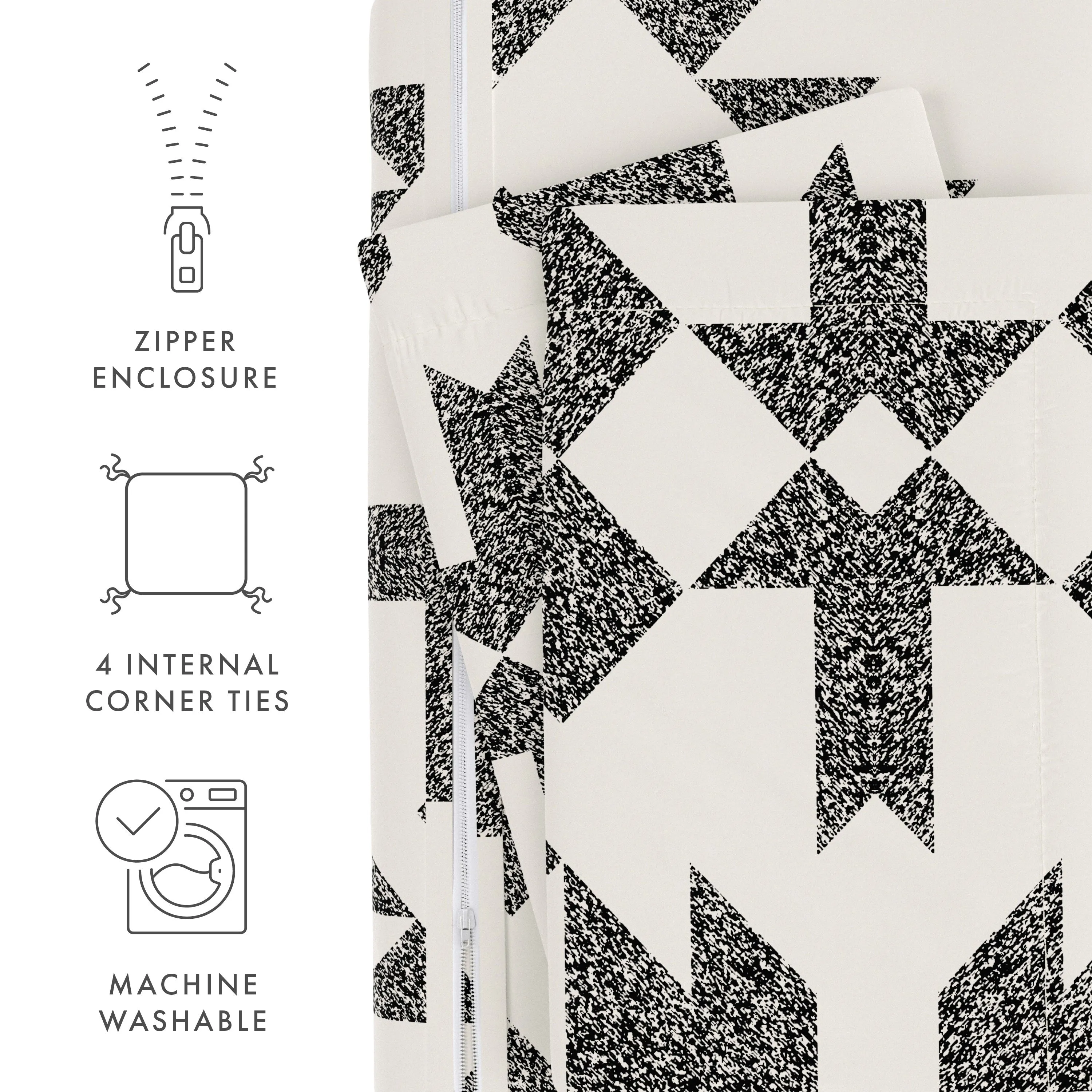 Sale - Pattern 3-Piece Duvet Cover Set