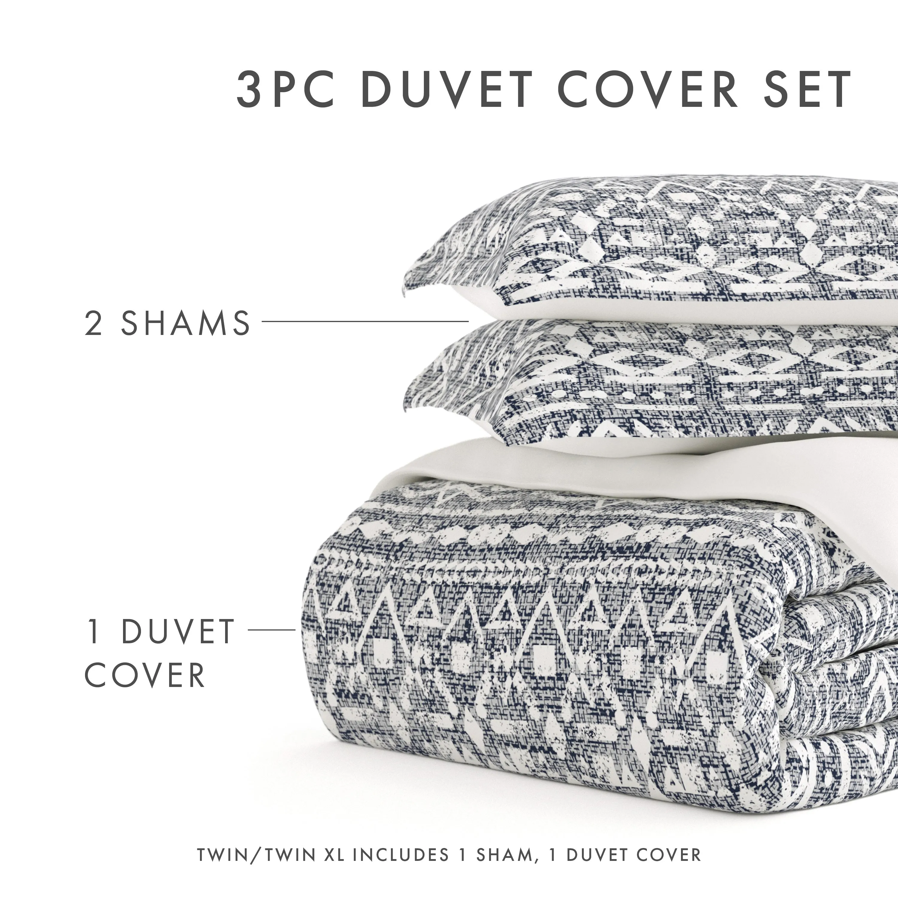 Sale - Pattern 3-Piece Duvet Cover Set