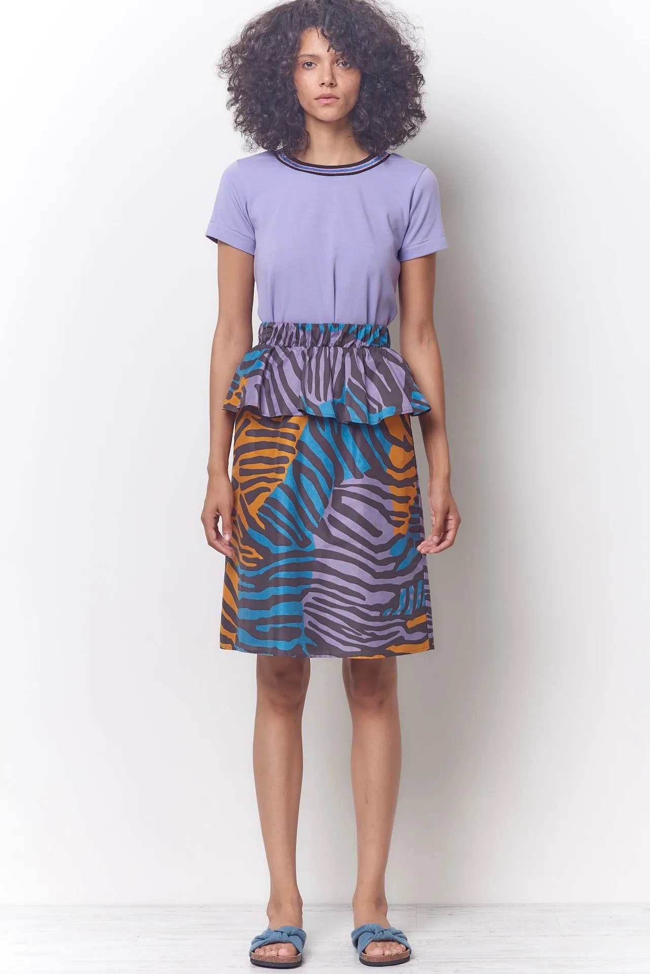 SASHA Peplum Skirt - Zebra