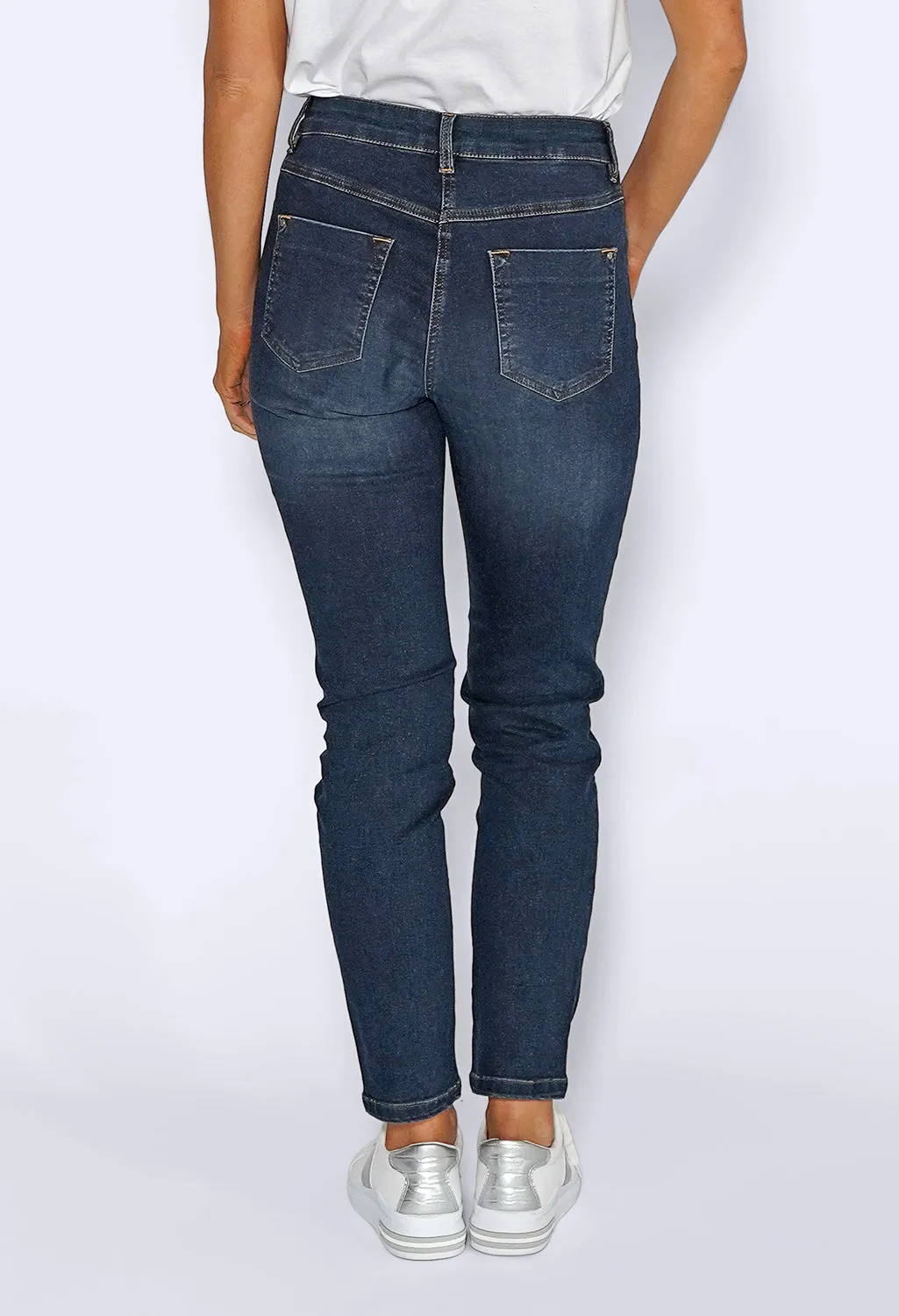 Stone Blue Straight Leg Jeans
