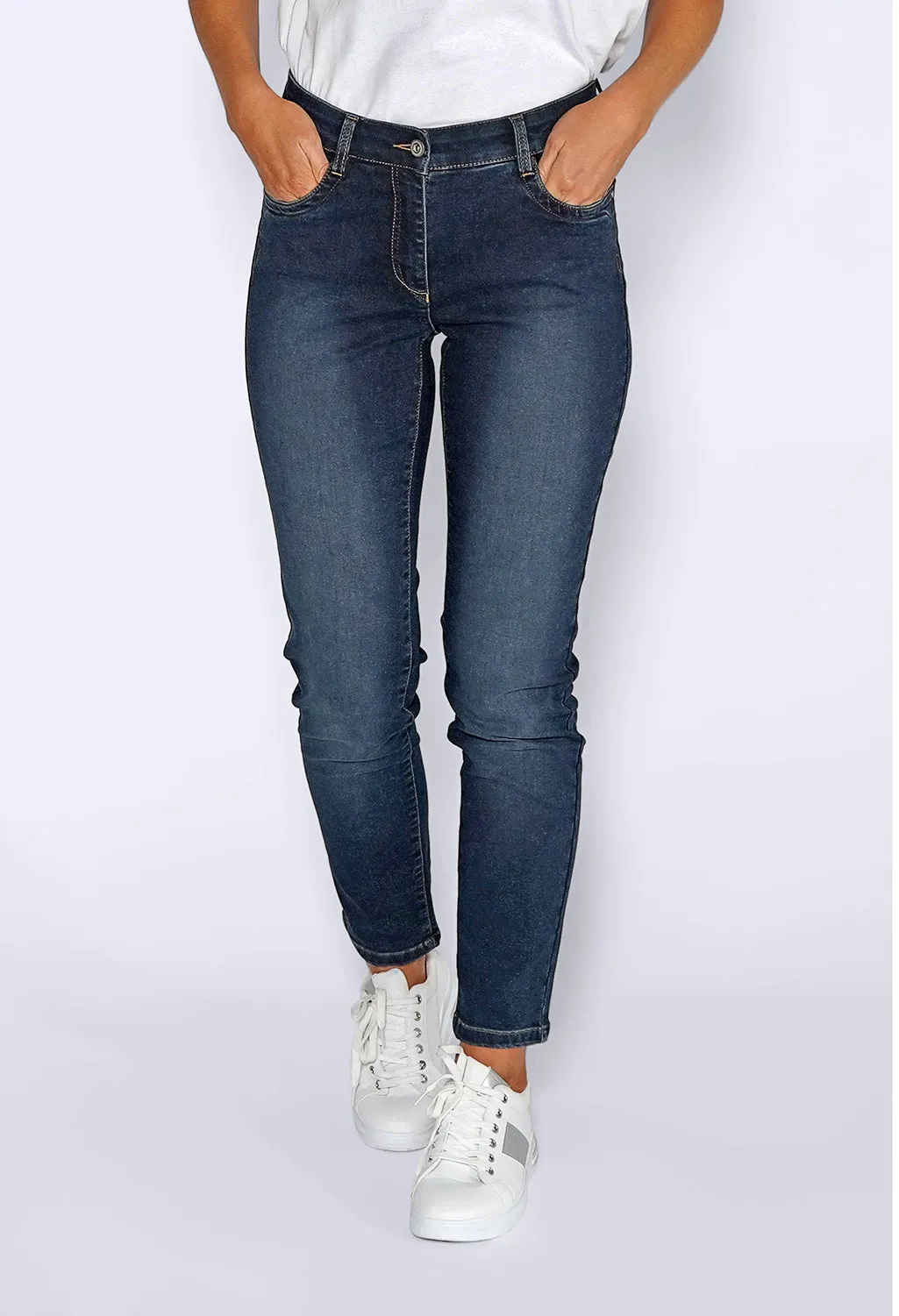 Stone Blue Straight Leg Jeans