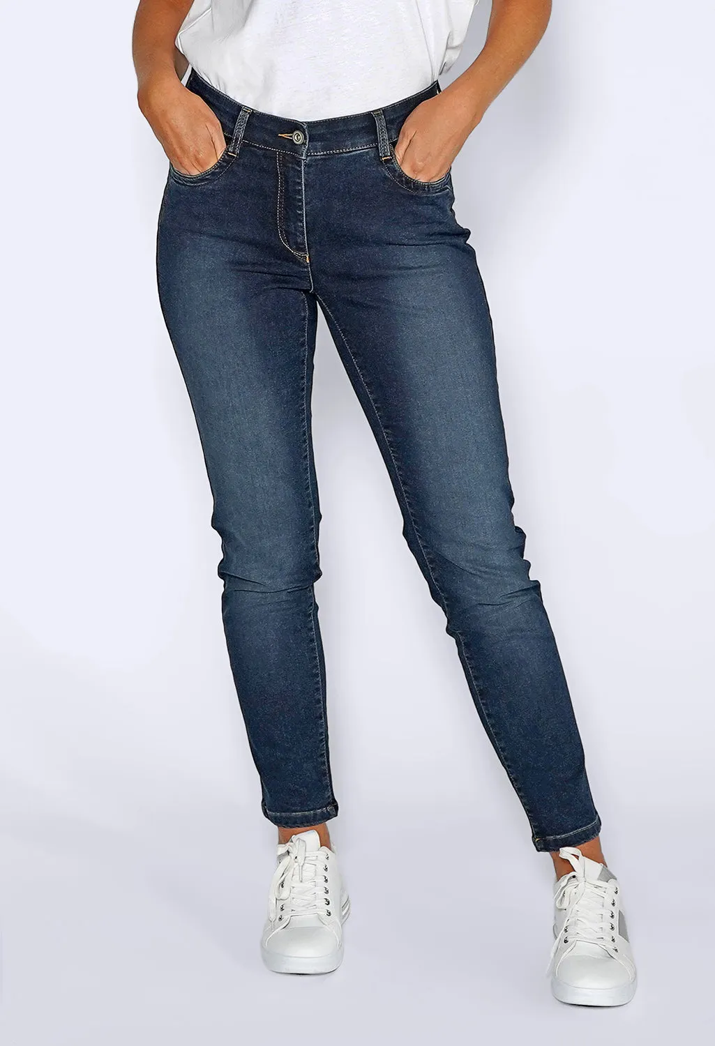 Stone Blue Straight Leg Jeans