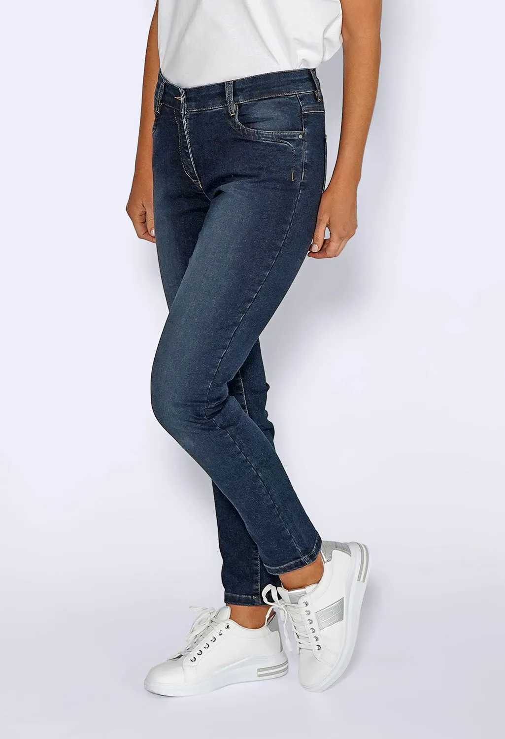 Stone Blue Straight Leg Jeans
