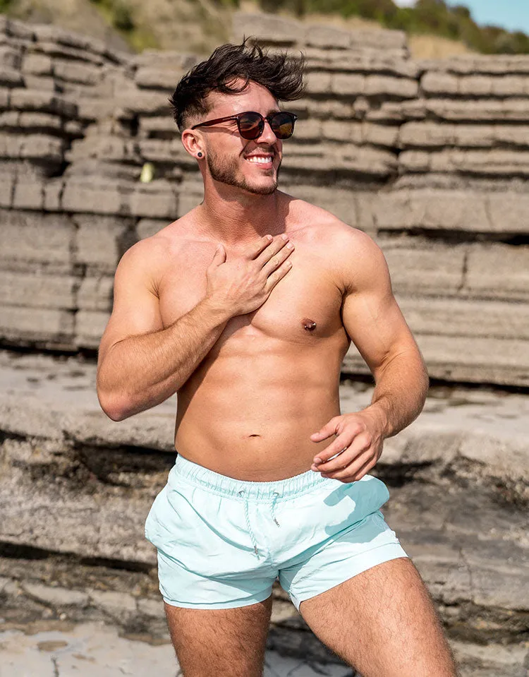 STRIDEZ Rugby Player Swim Shorts Gym Shorts Blue