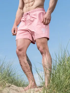 STRIDEZ Rugby Player Swim Shorts Gym Shorts Pink Sands