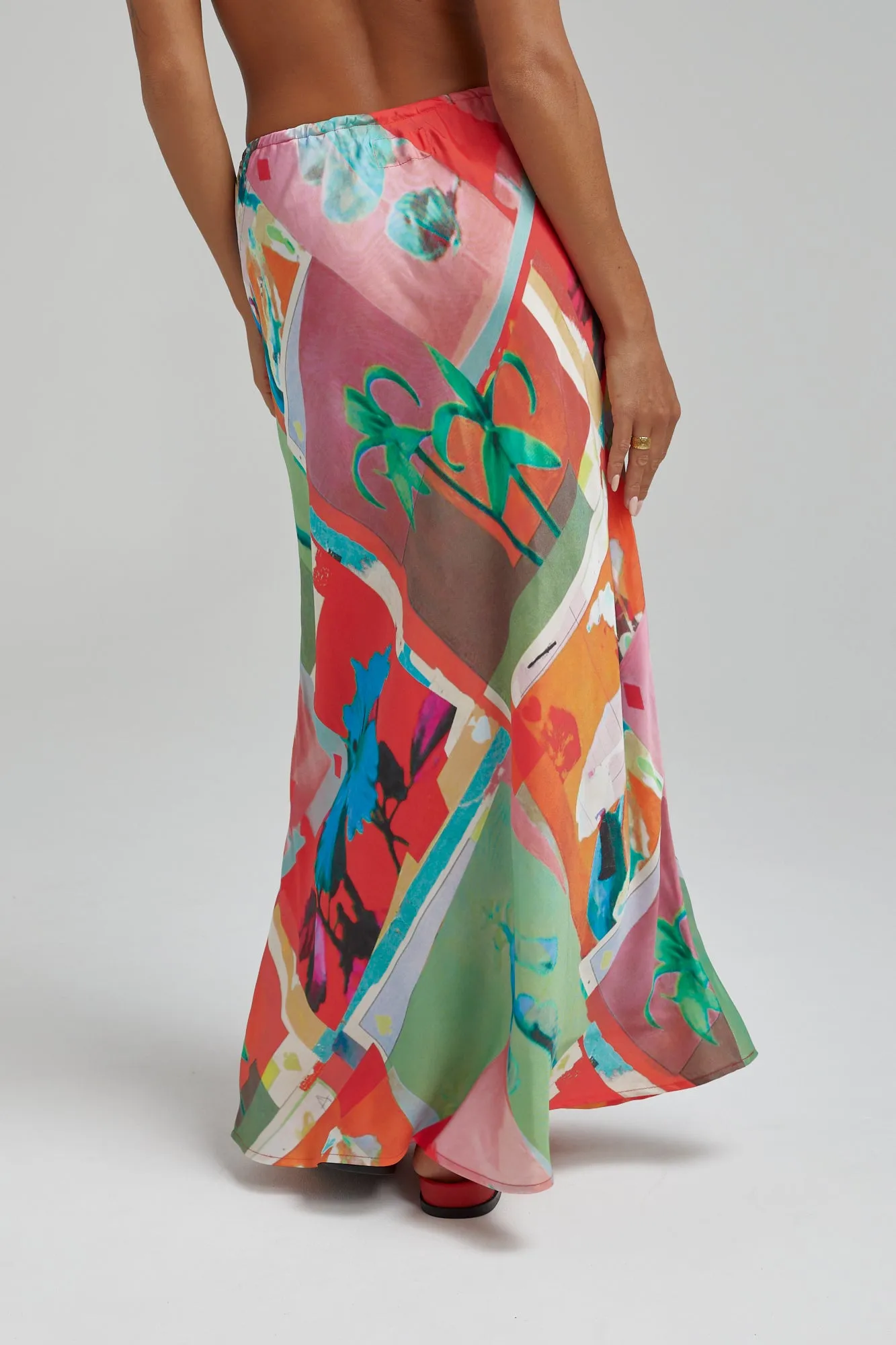 SUMMI SUMMI - ROYAL MONTAGE MAXI SKIRT