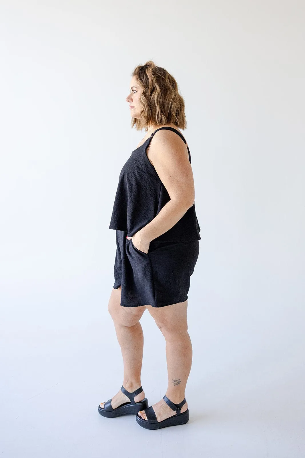 TEXTURED LIGHTWEIGHT ROMPER