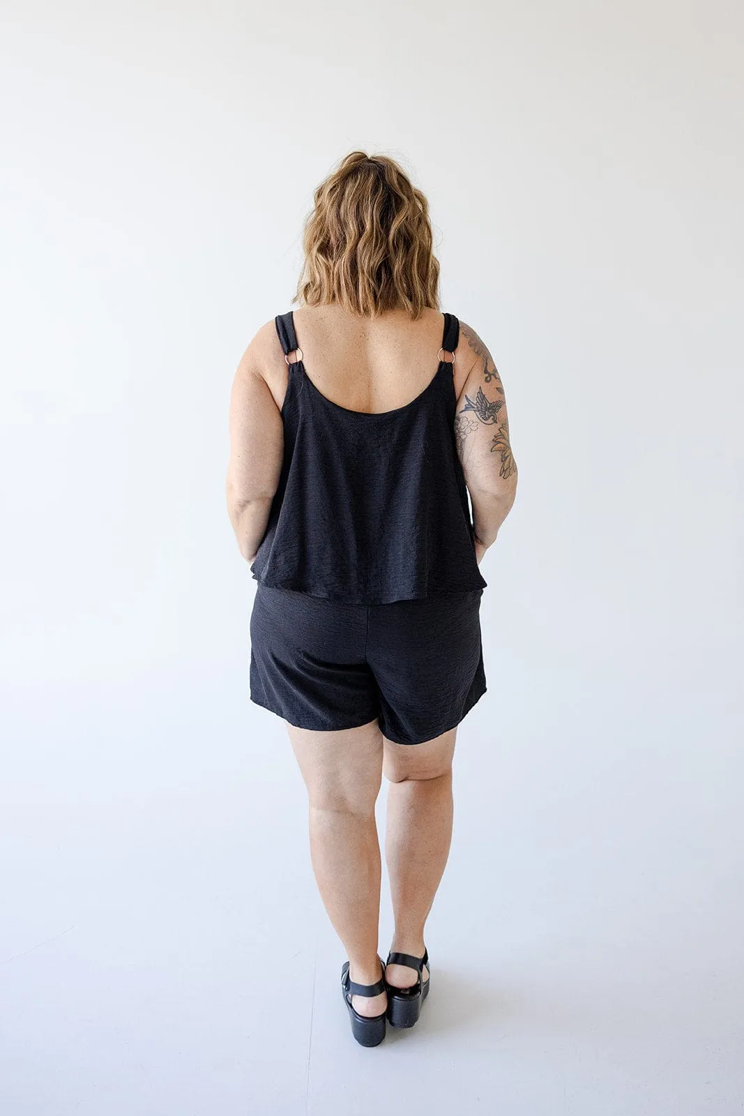 TEXTURED LIGHTWEIGHT ROMPER