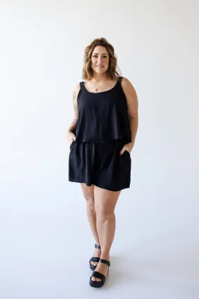 TEXTURED LIGHTWEIGHT ROMPER