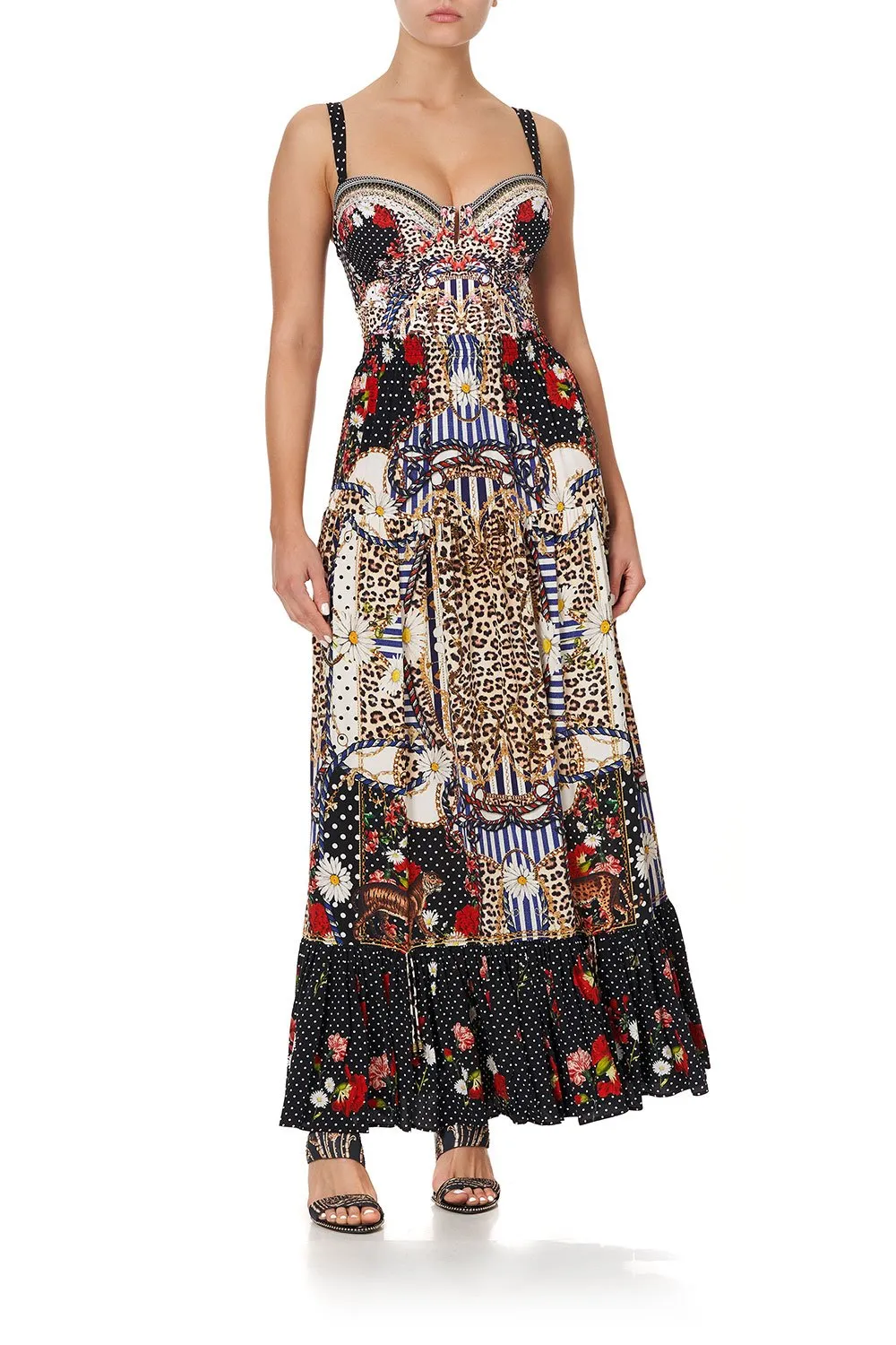 TIERED SKIRT WITH TIE UP DETAIL DEAR BRIGITTE
