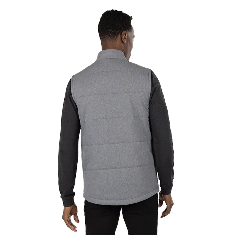 TravisMathew Heated Negotiations Heather Dark Grey Mens Golf Vest