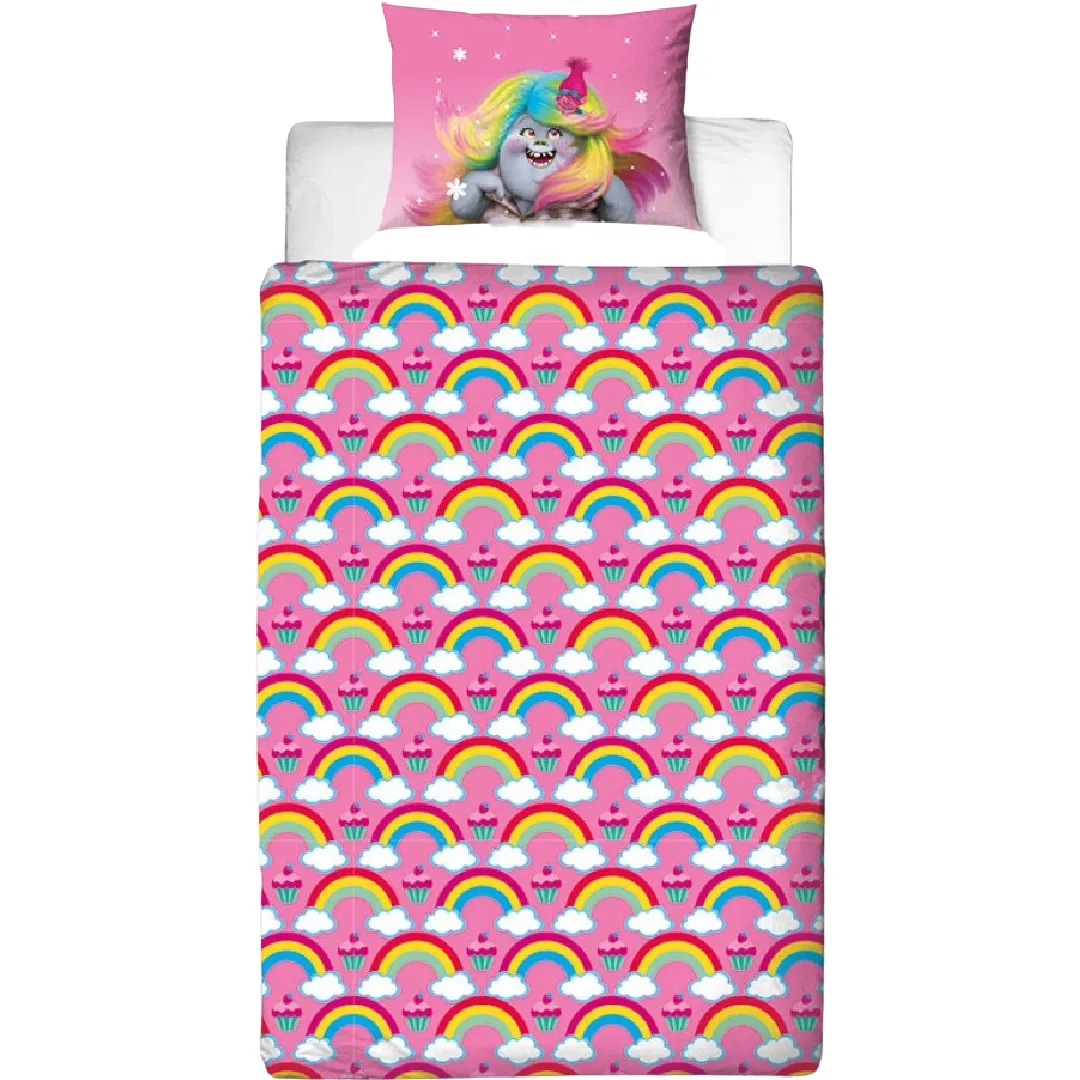 TROLLS Single Bed Quilt Cover Set - Dreams Panel