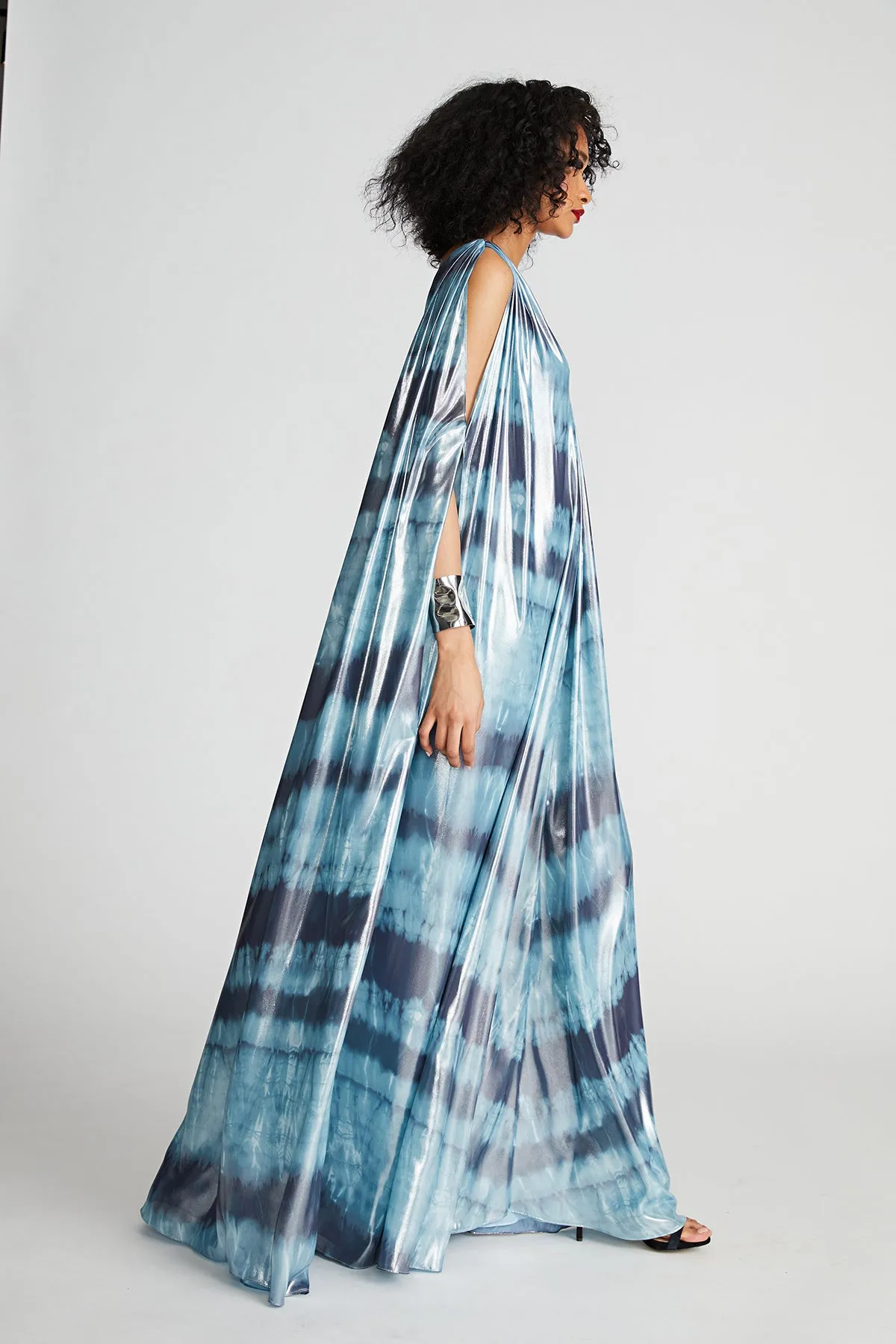 Umi Gown In Iridescent Chiffon