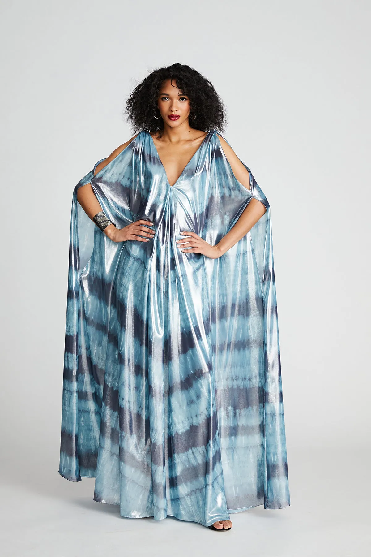 Umi Gown In Iridescent Chiffon