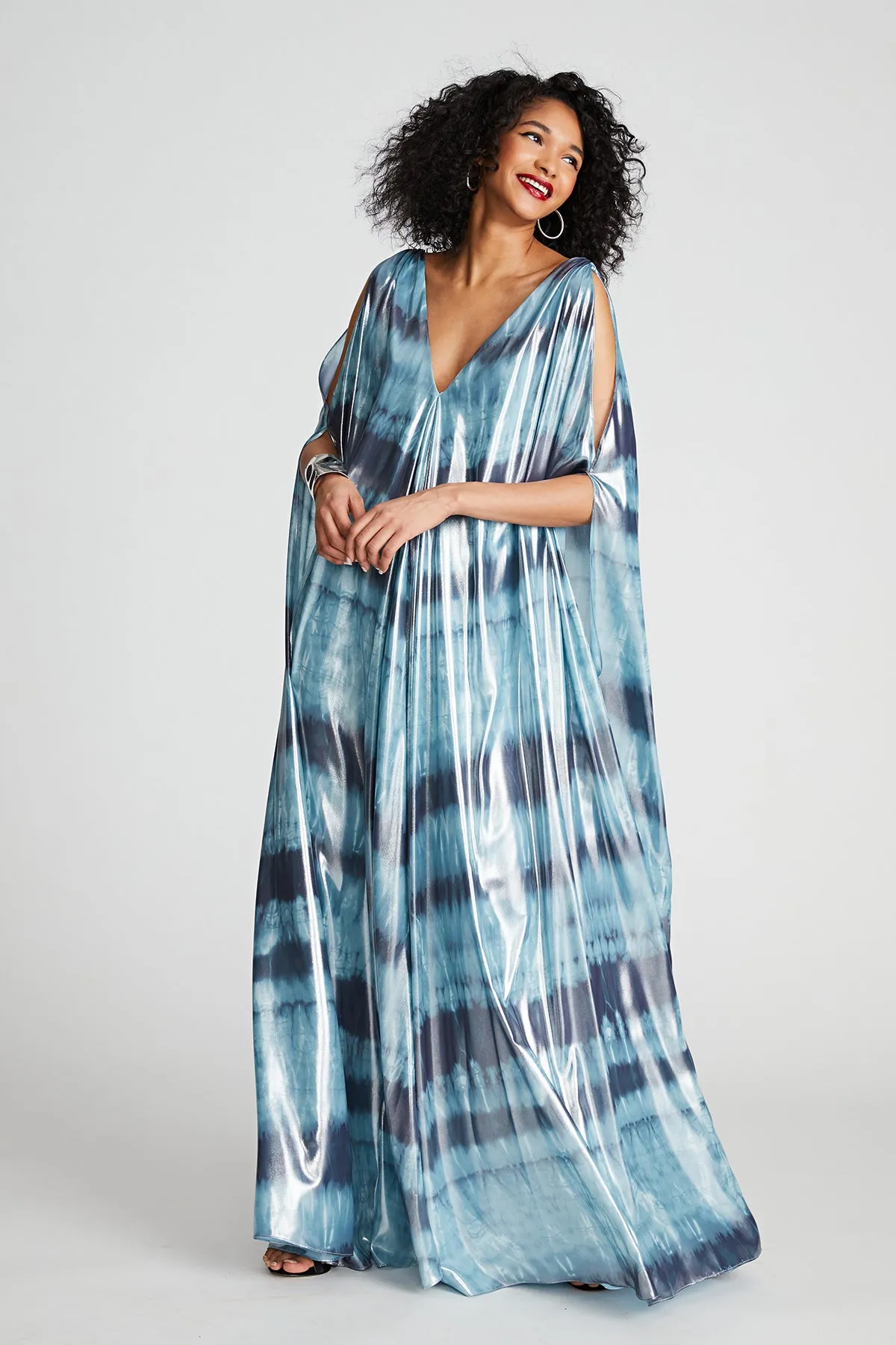 Umi Gown In Iridescent Chiffon