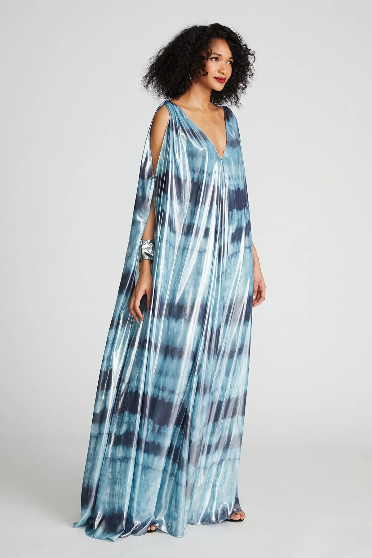 Umi Gown In Iridescent Chiffon