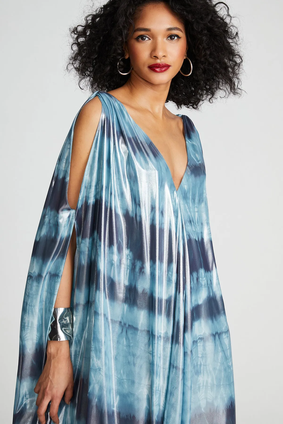 Umi Gown In Iridescent Chiffon