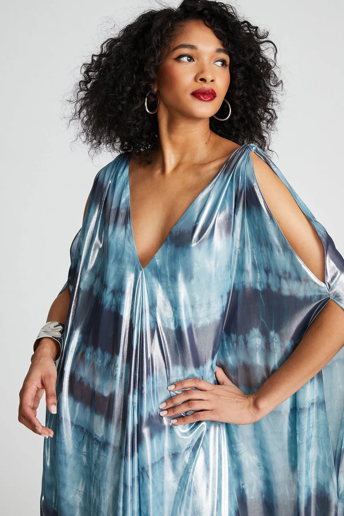 Umi Gown In Iridescent Chiffon
