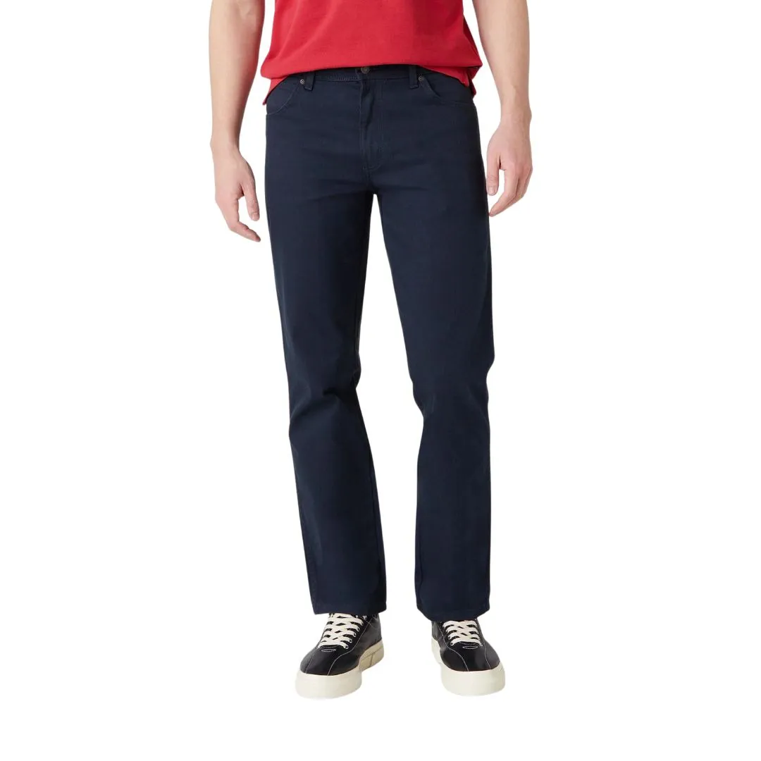 Wrangler Durable Non Denim Classic Fit Jeans in Navy
